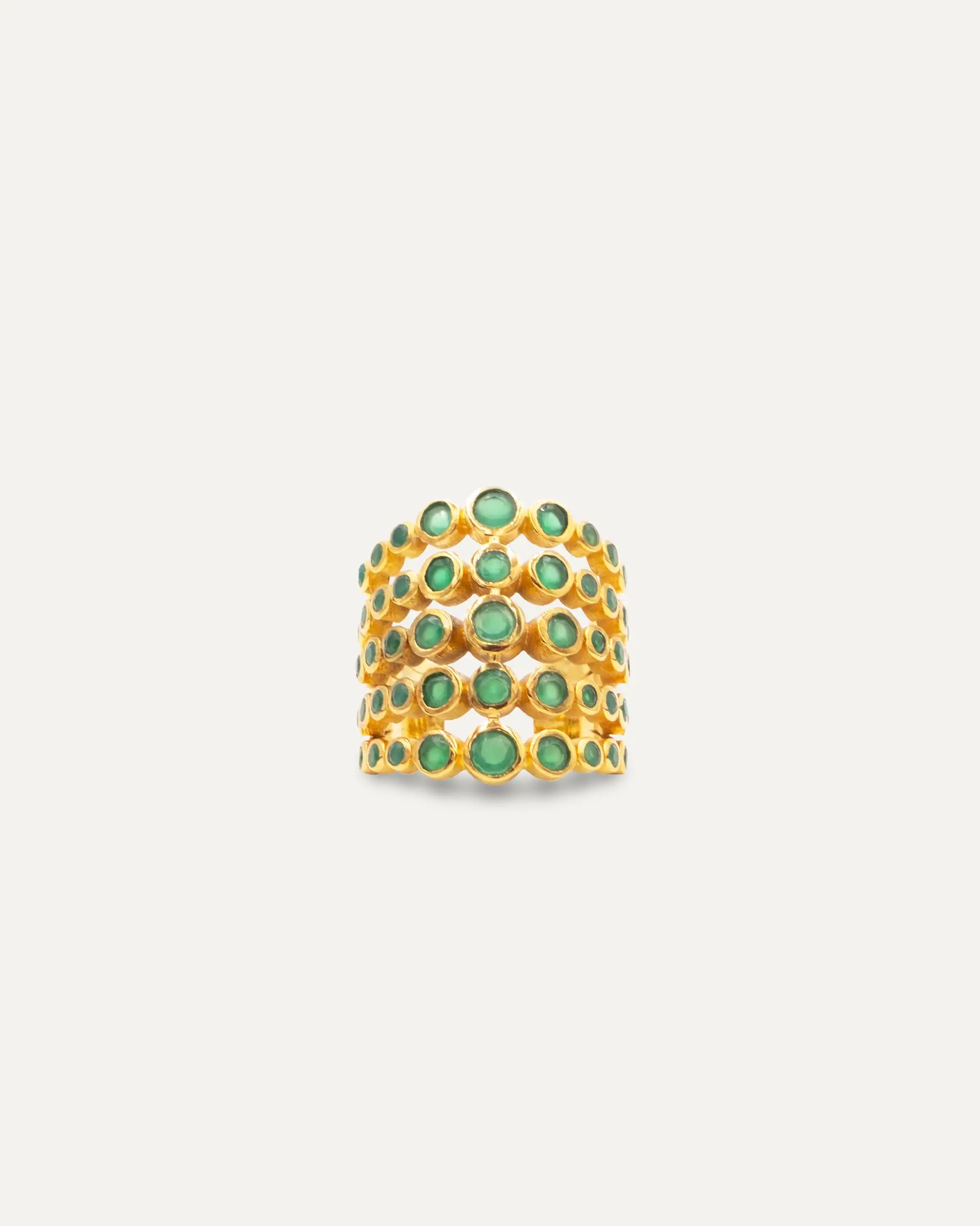 Gold Ring Inder Maximus Onix Green