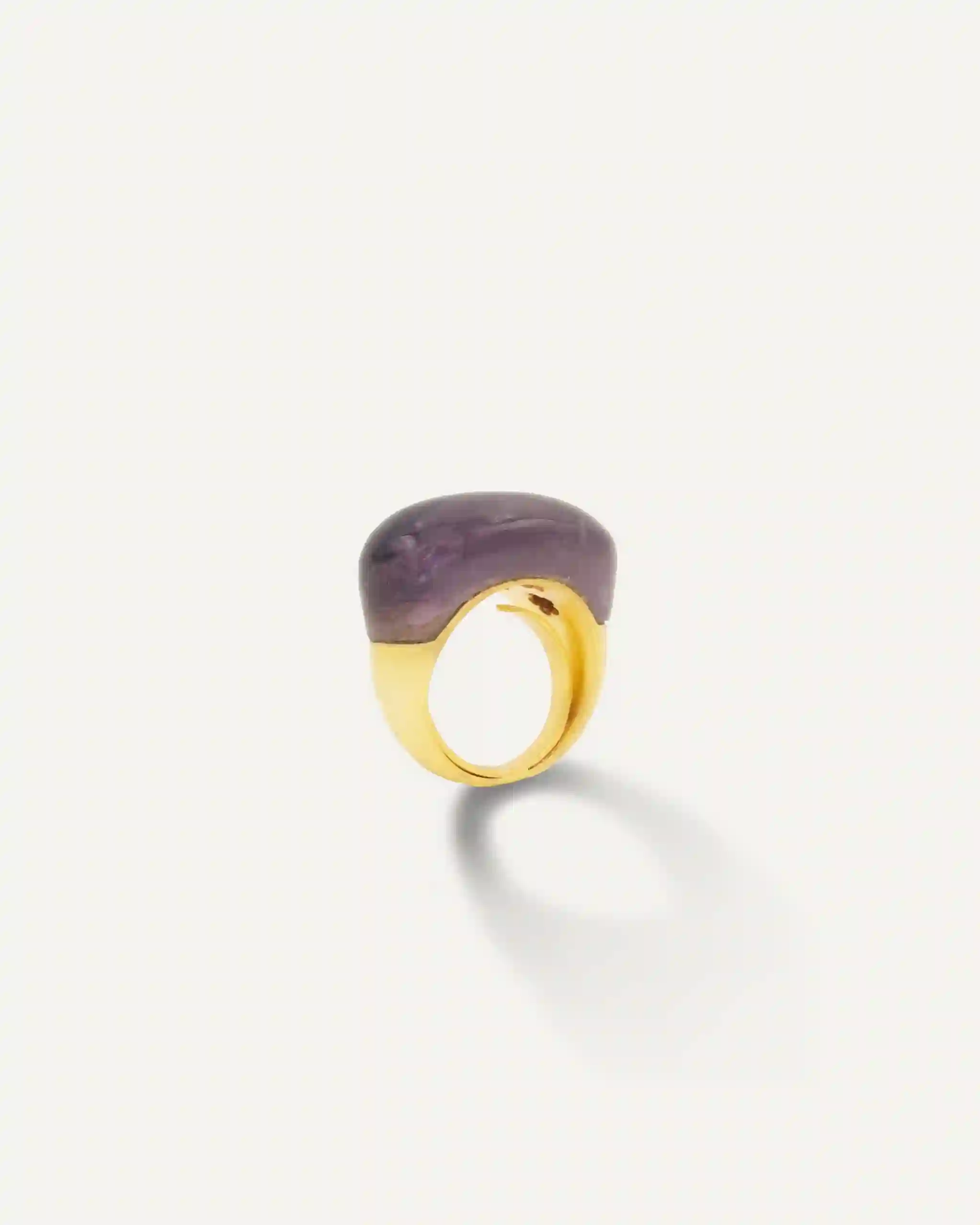 Anillo Dorado Natura Amatista