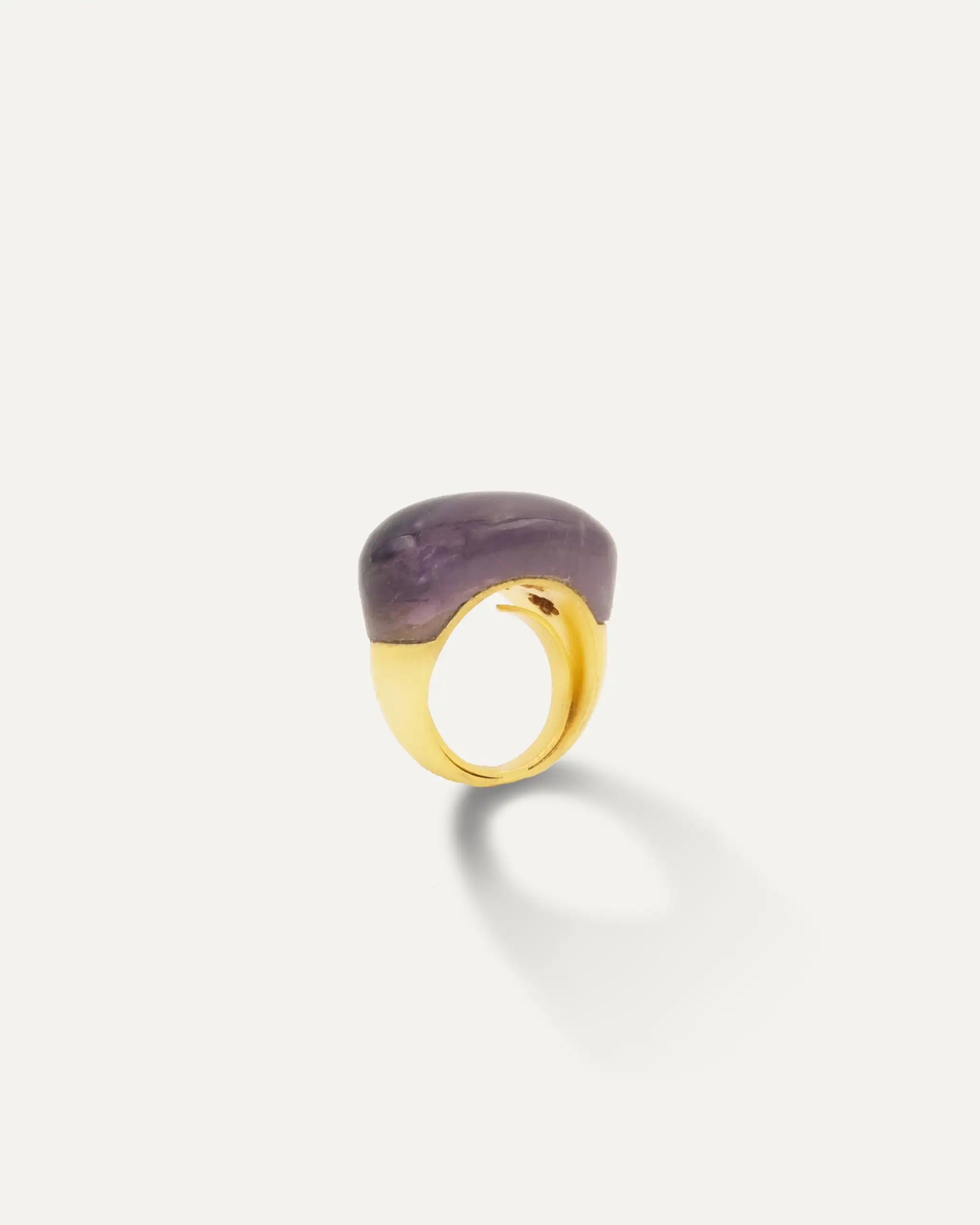 Anillo Dorado Natura Amatista