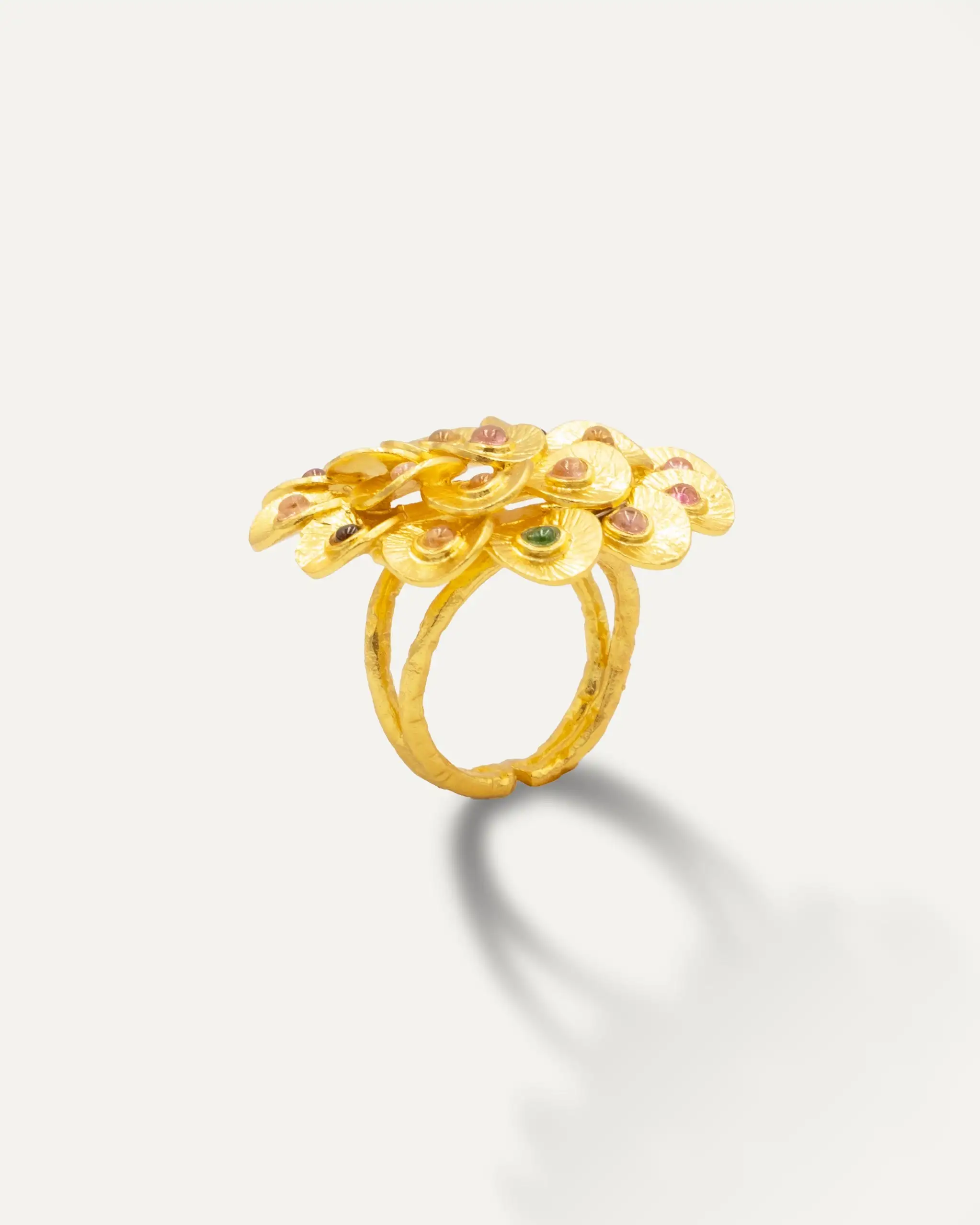 Anillo Dorado Peacock Multi - Imagen 3