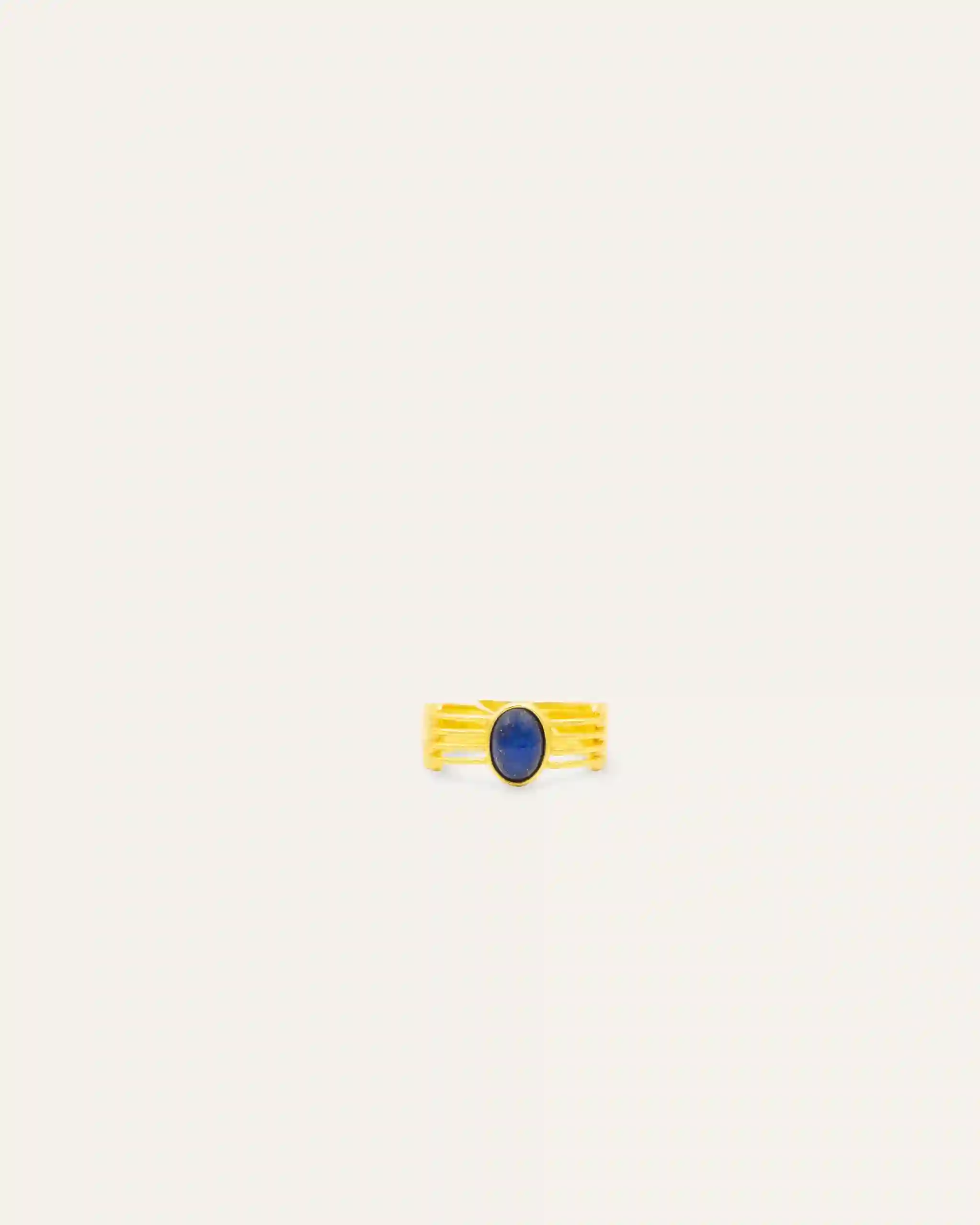 Anillo Dorado Vanu Lapislazuli