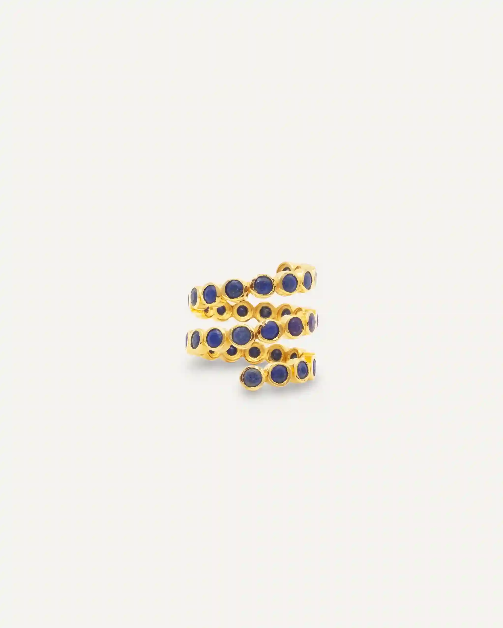 Anillo Inder Dorado Lapislazuli