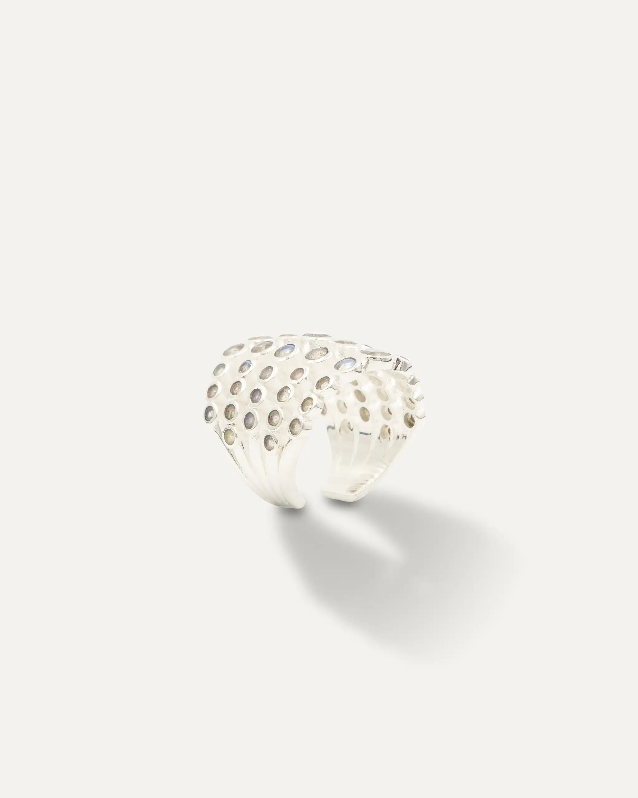 Anillo Inder Maximus Plateado Labradorita - Imagen 3