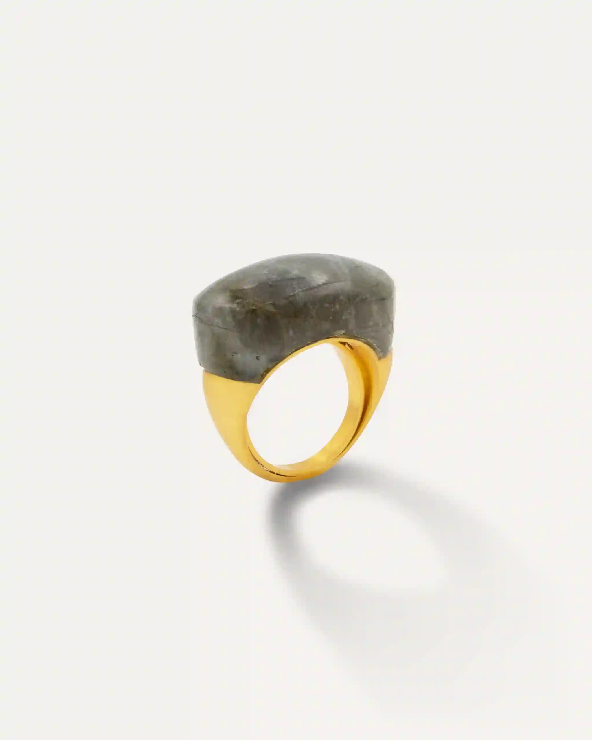 Anillo Natura Dorado Labradorita