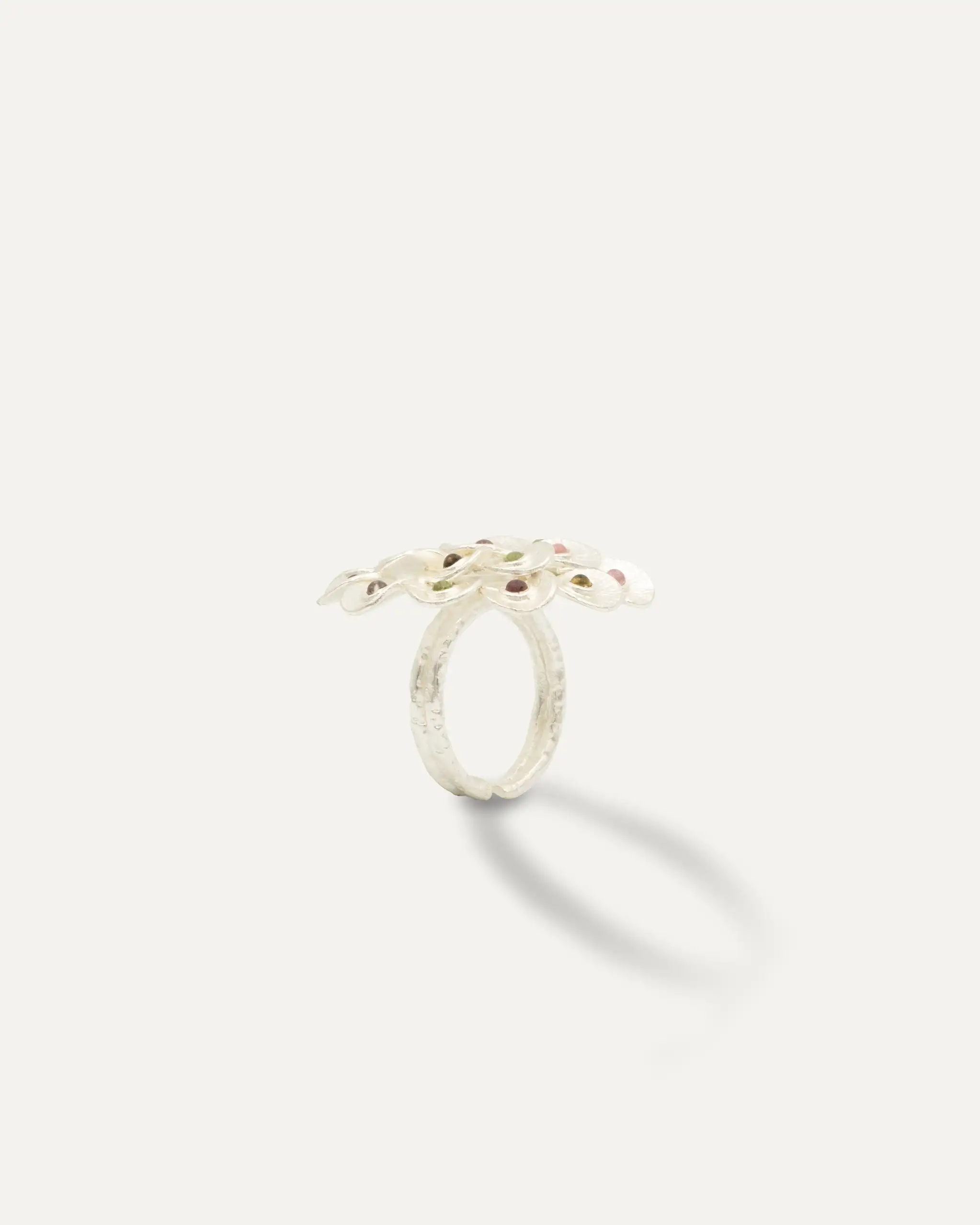 Anillo Plateado Peacock Multi - Imagen 3