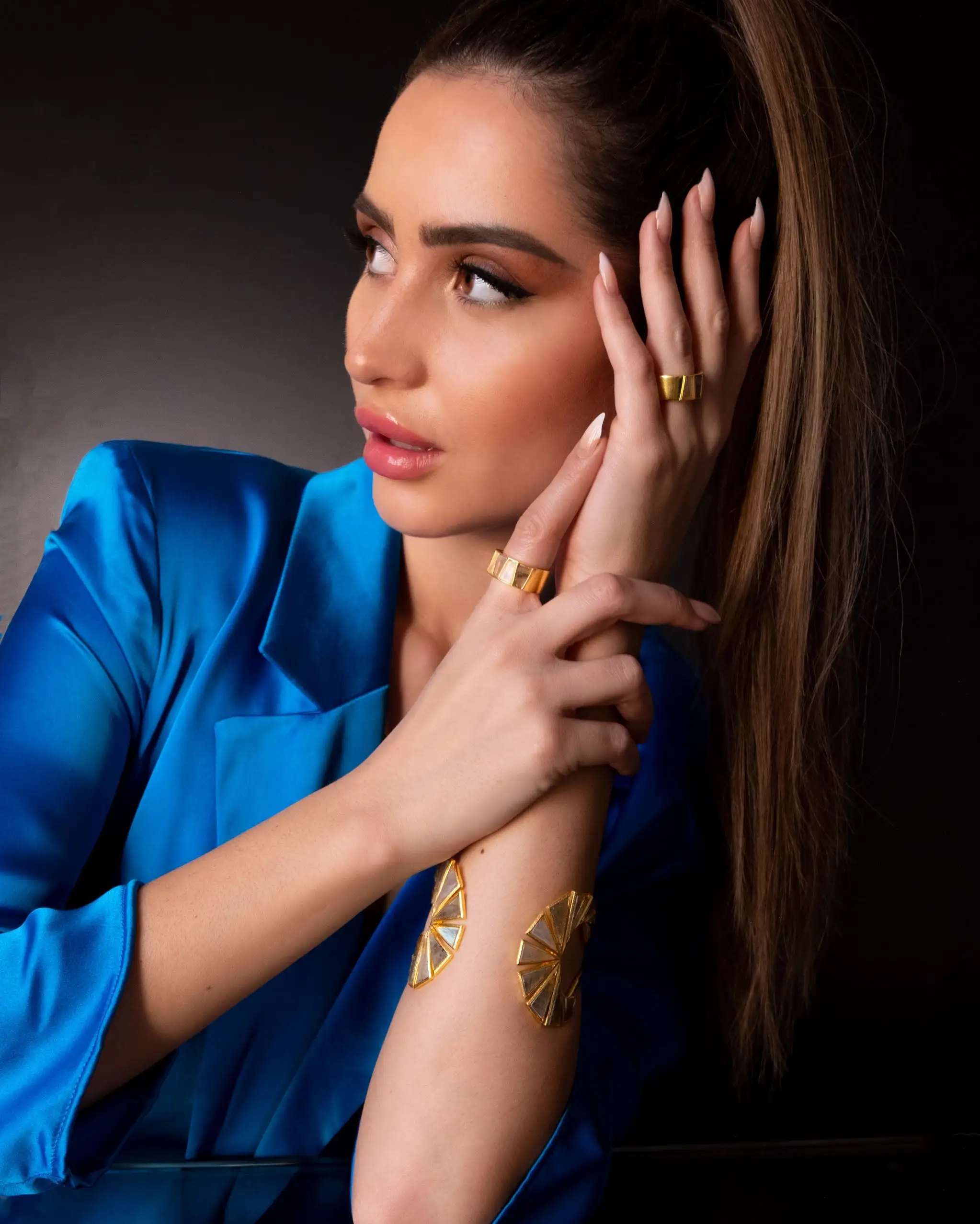 Marina Labradorita gold bracelet - Image 4