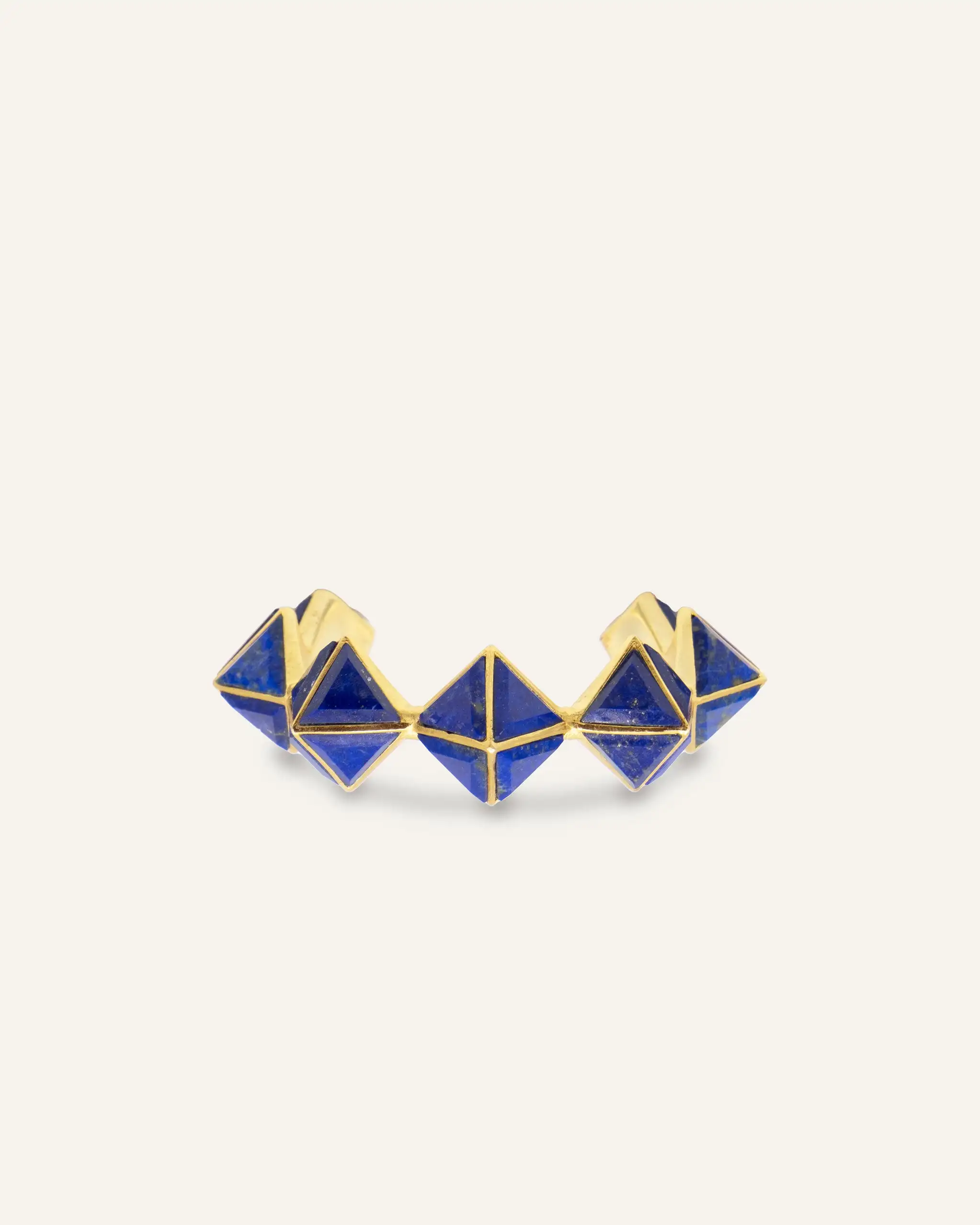 Brazalete Dorado Taru Lapislazuli - Imagen 3
