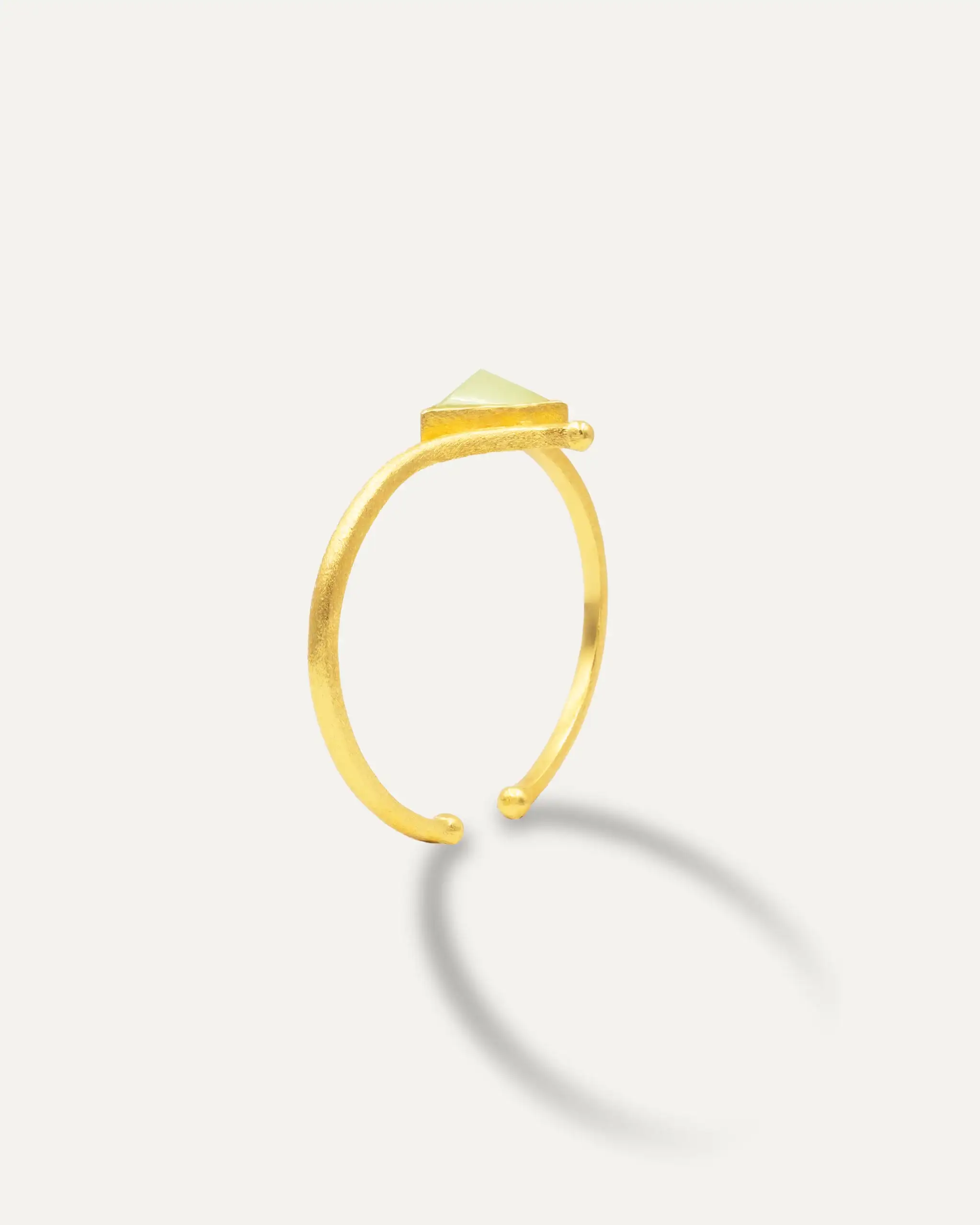 Brazalete Dorados Prehnita Triangle