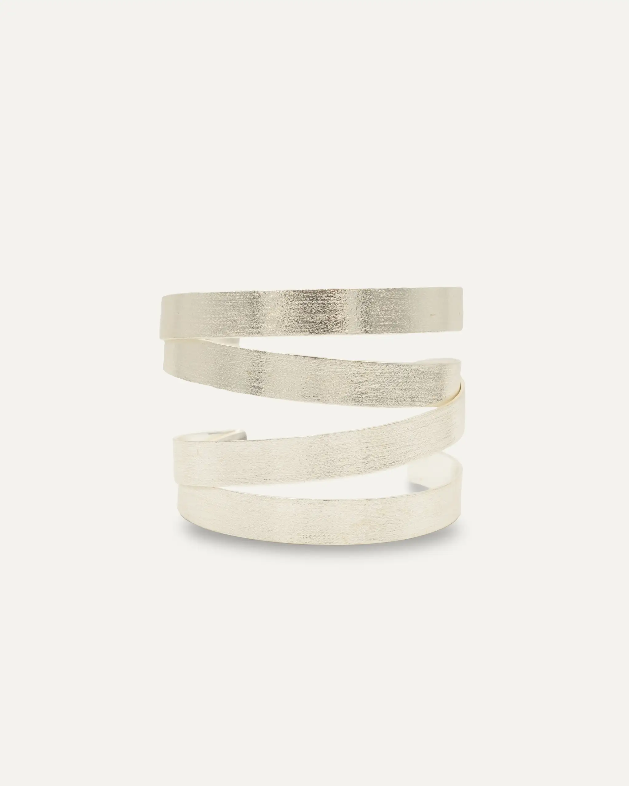 Brazalete Priya Griego Líneas Plateado