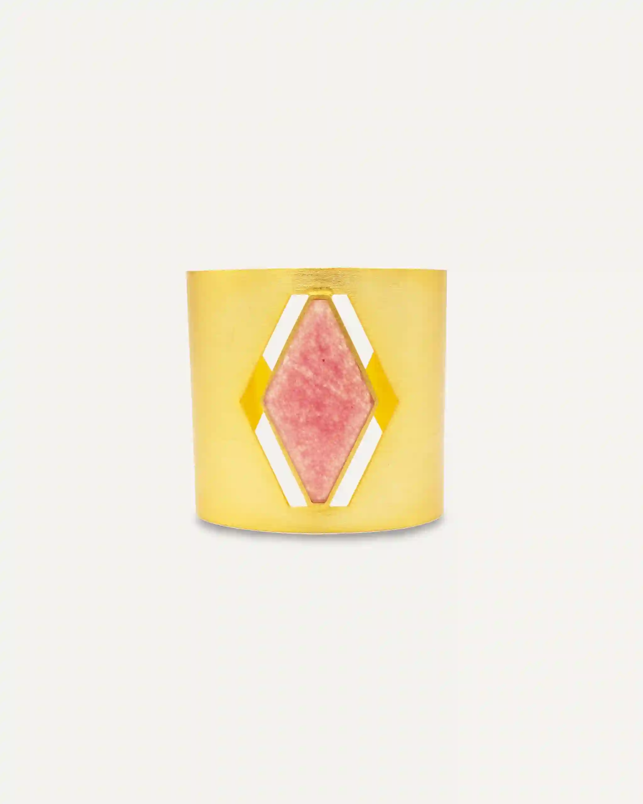 Brazalete Rombo Cuarzo Fresa