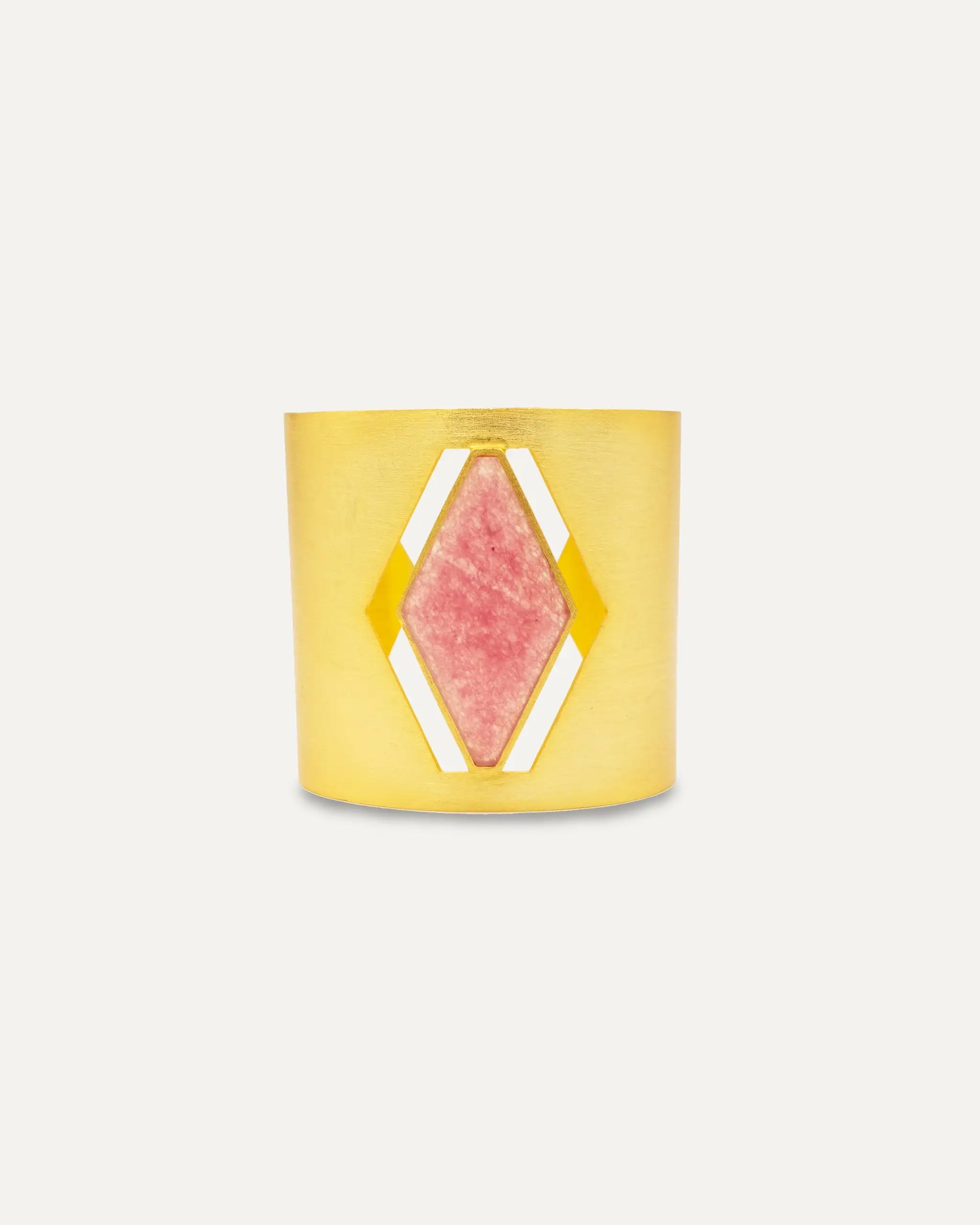 Brazalete Rombo Cuarzo Fresa