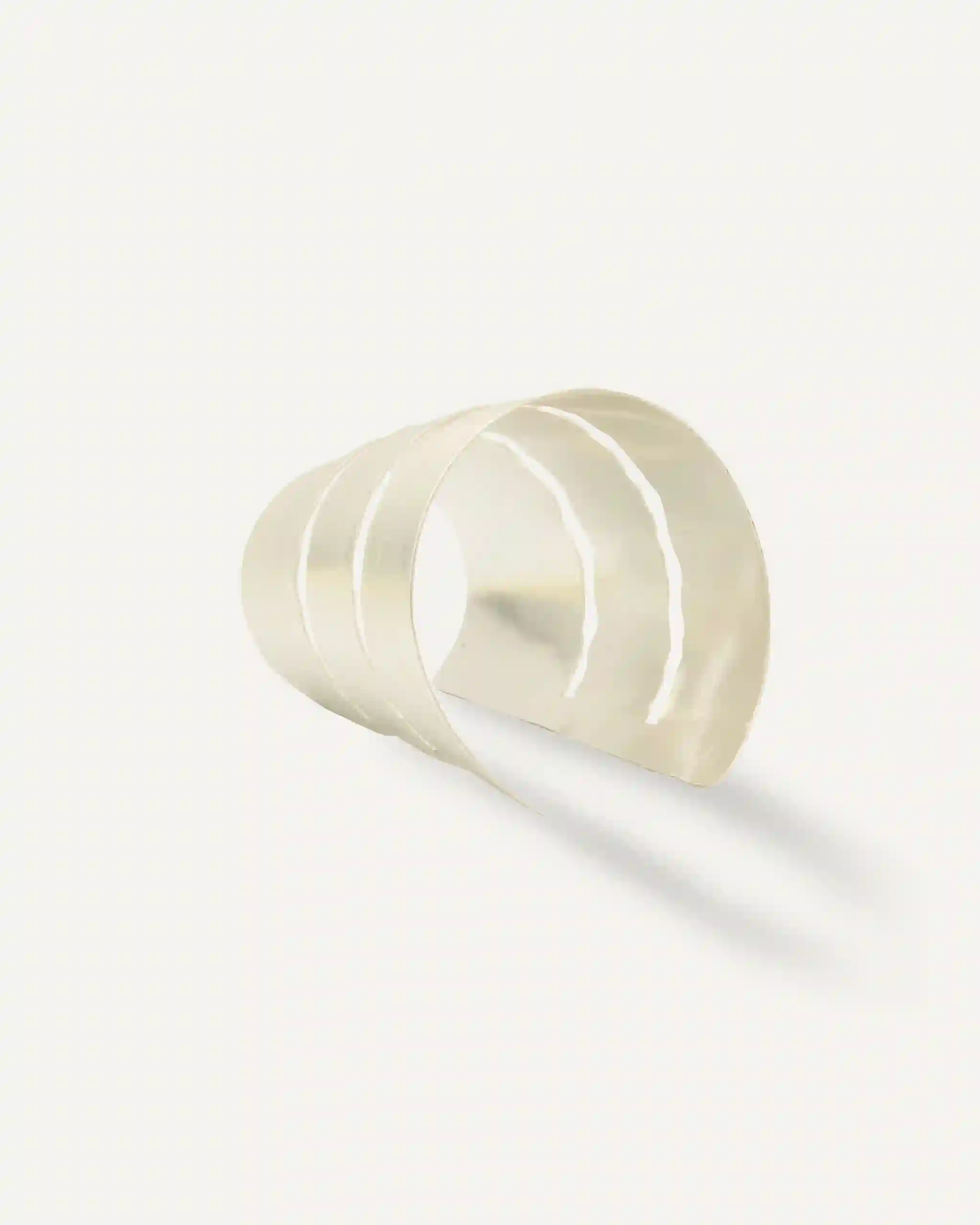 Brazalete Statement Extra grande Egipcio Plateado
