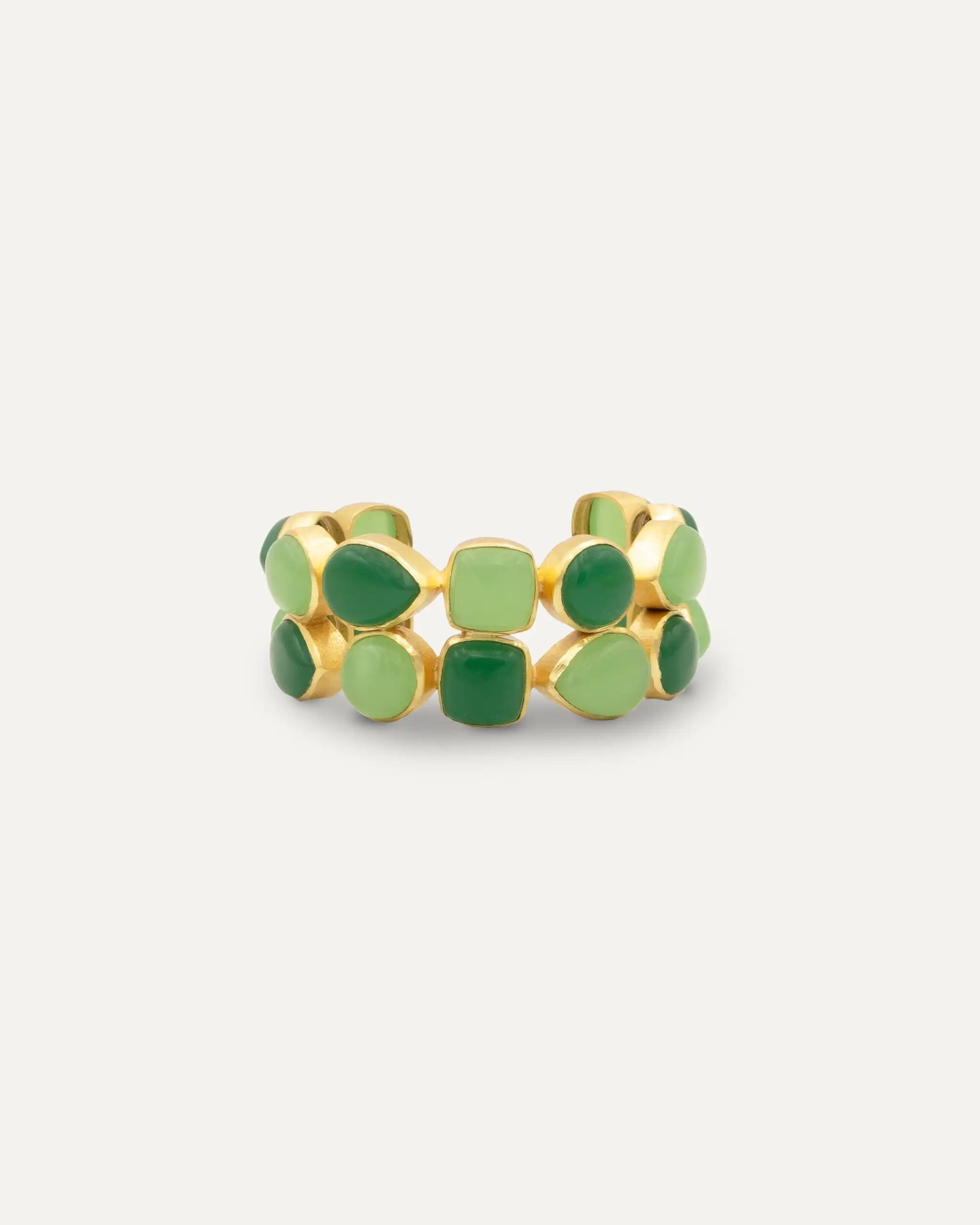 Stunning bracelet two onix green & chalcedon - Image 3