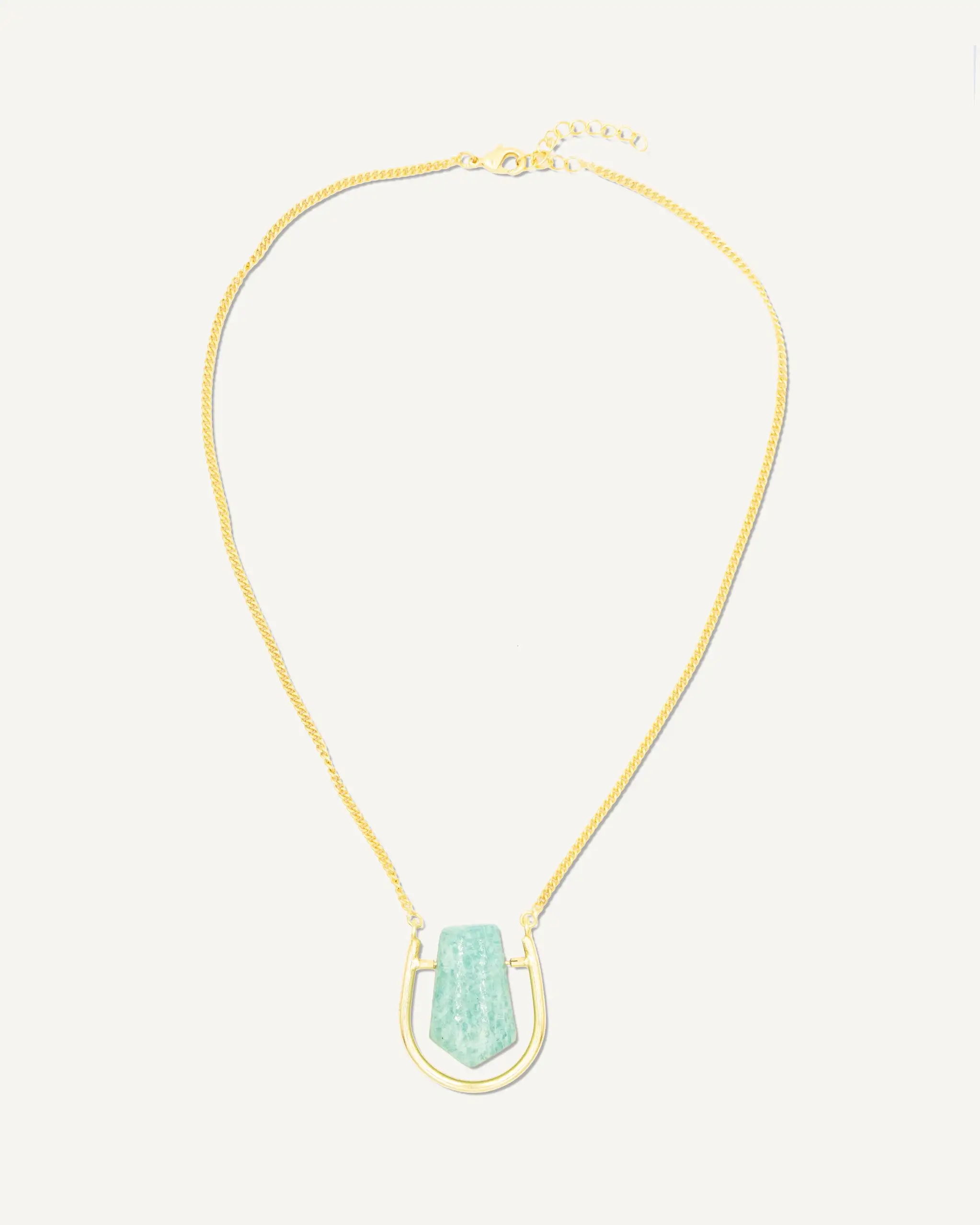 Krish Amazonite gold pendant - Image 2
