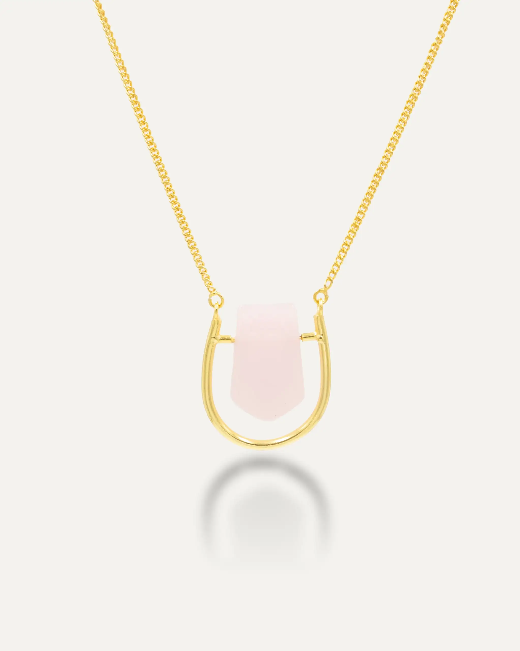 Krish quartz gold pendant