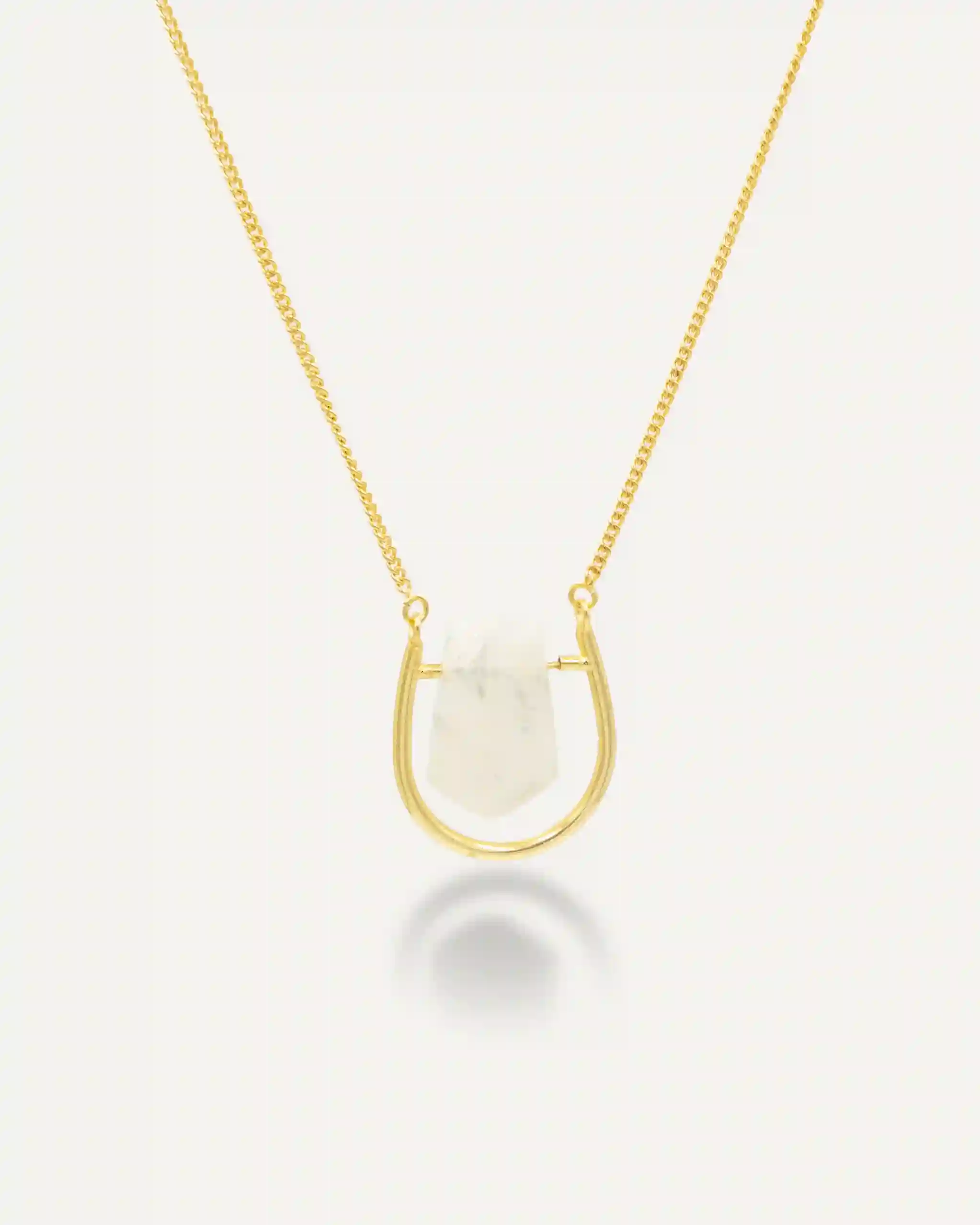 Krish Piedra Luna gold pendant