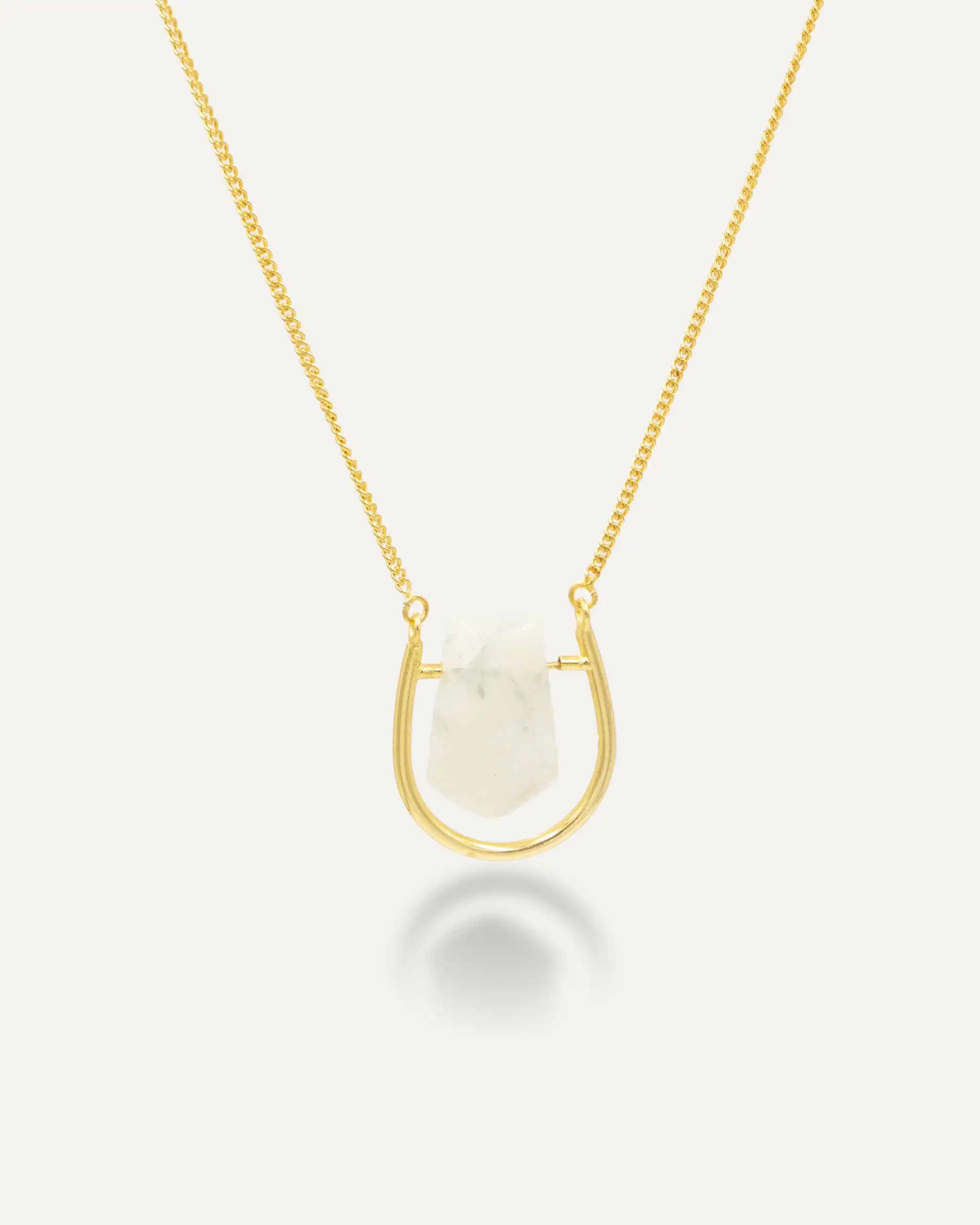 Krish Piedra Luna gold pendant