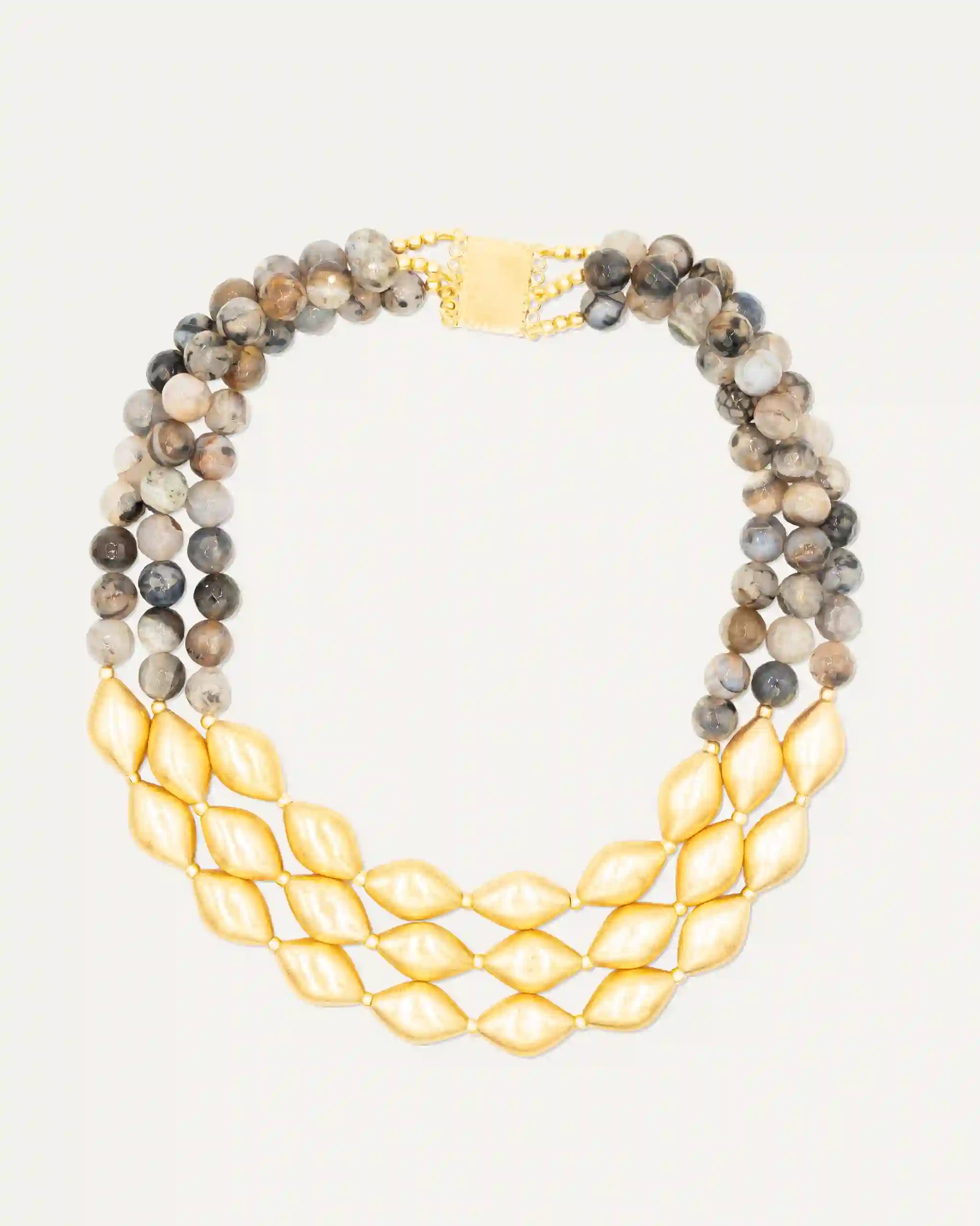 Colgante Dorado Trinity Labradorita