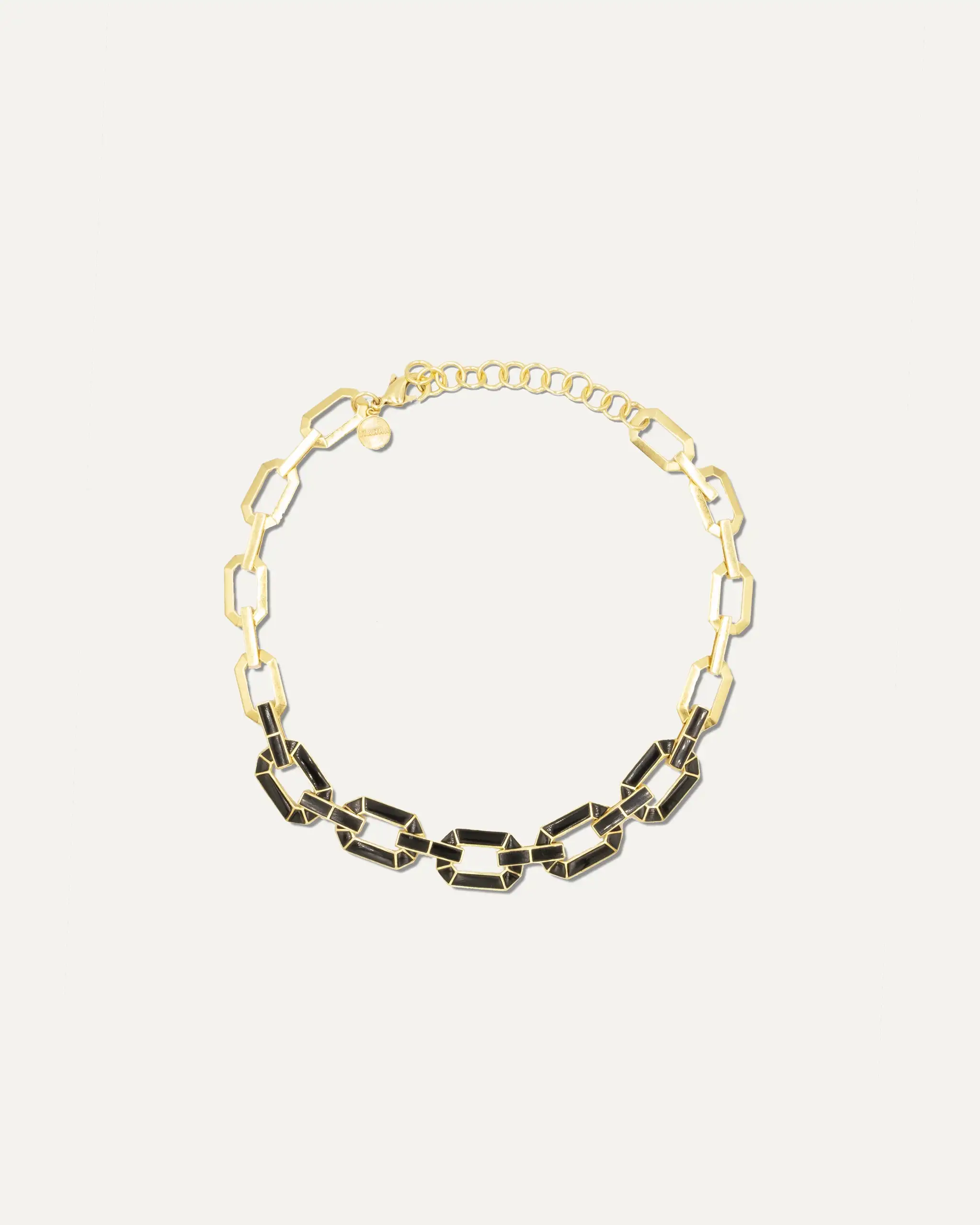 Collar Devendra Dorado Onix Negro