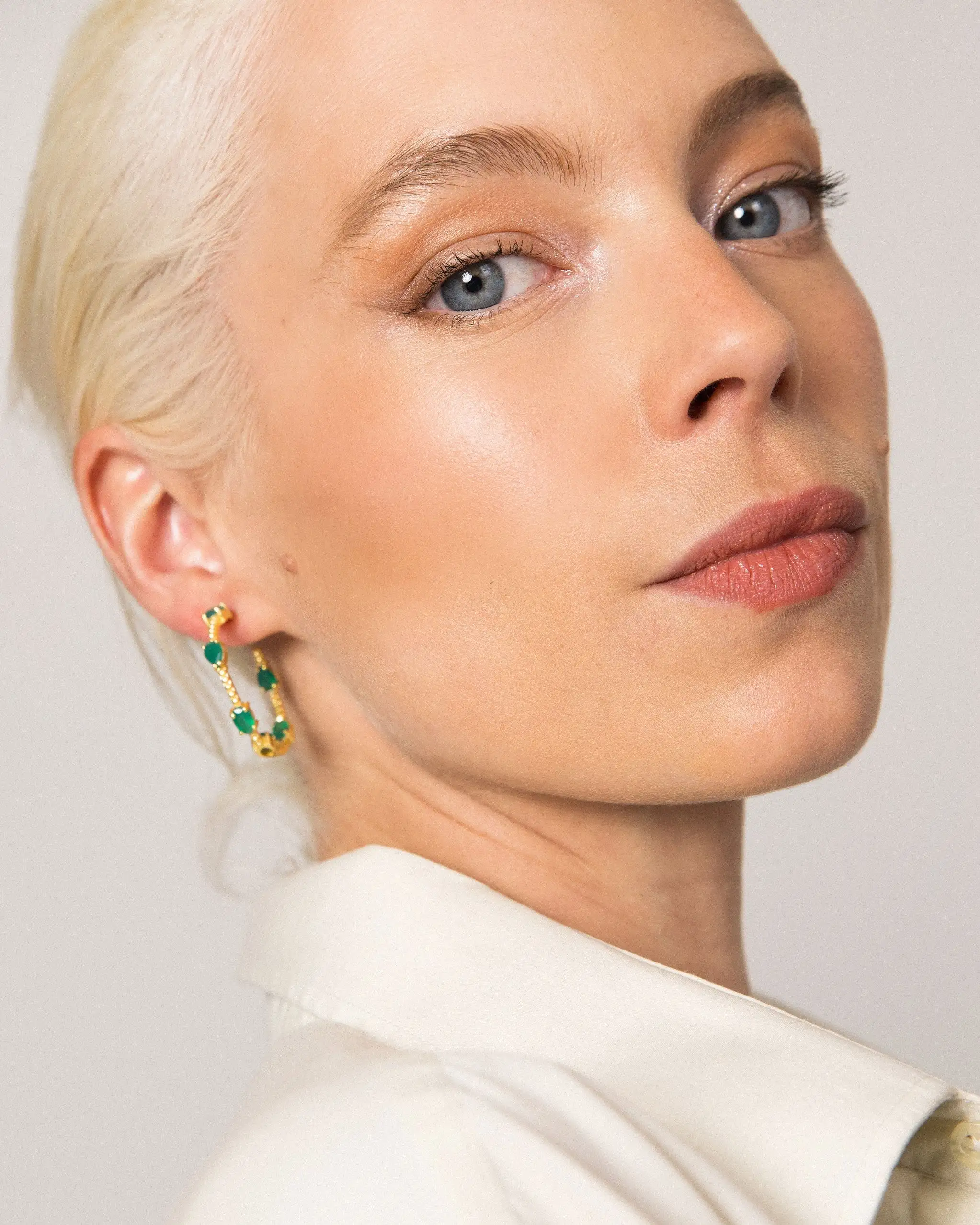 Golden Rings Pia Onix Green Rings - Image 2