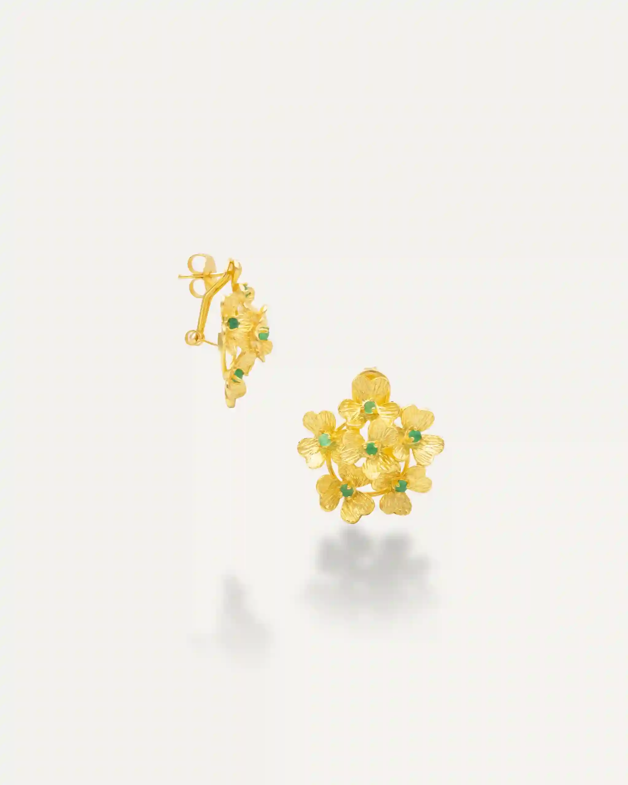 Ankit Onix Green Earrings
