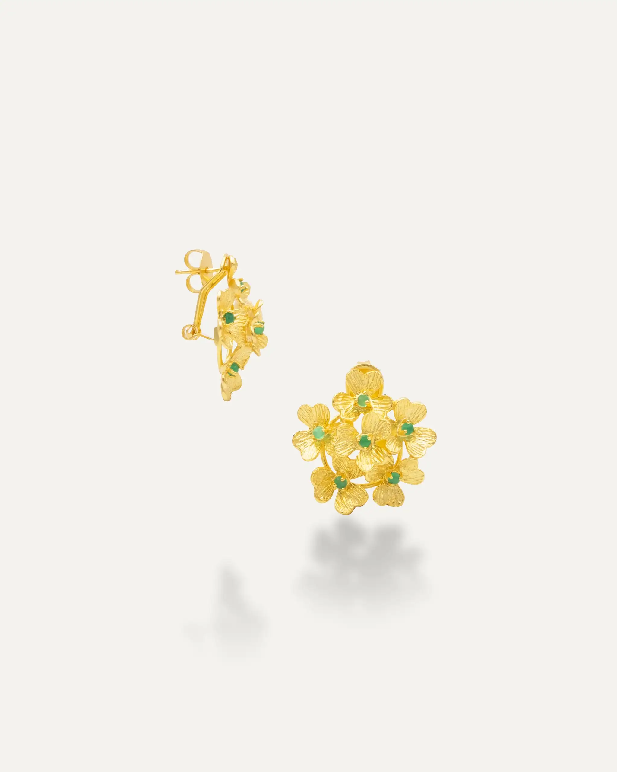 Ankit Onix Green Earrings