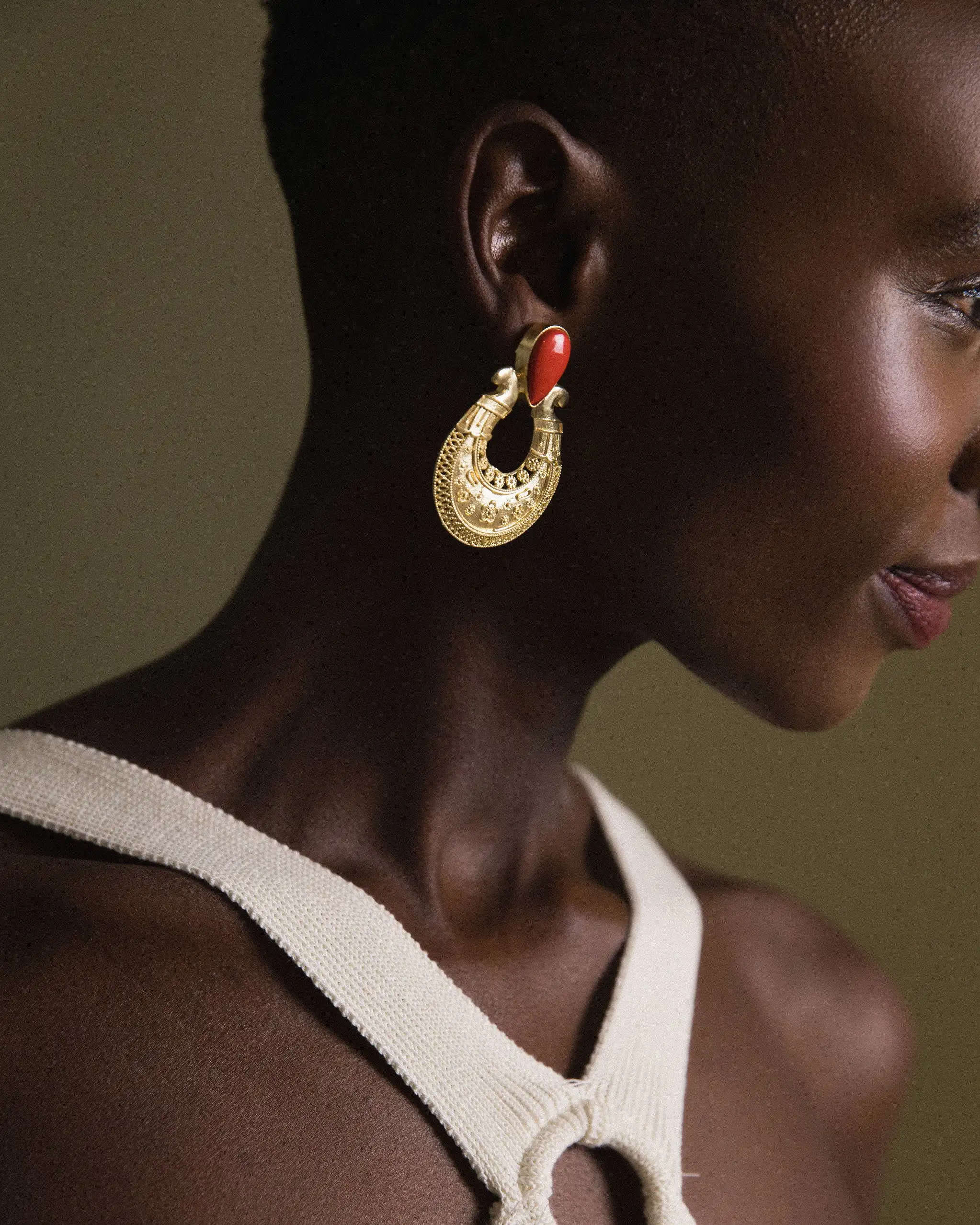 Cordoba Red Earrings - Image 2
