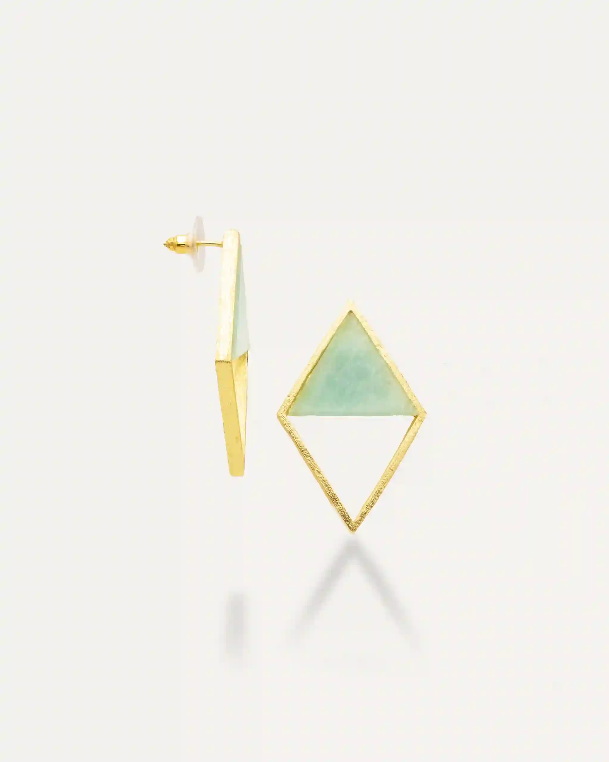Amazonite Abigail Golden Earrings
