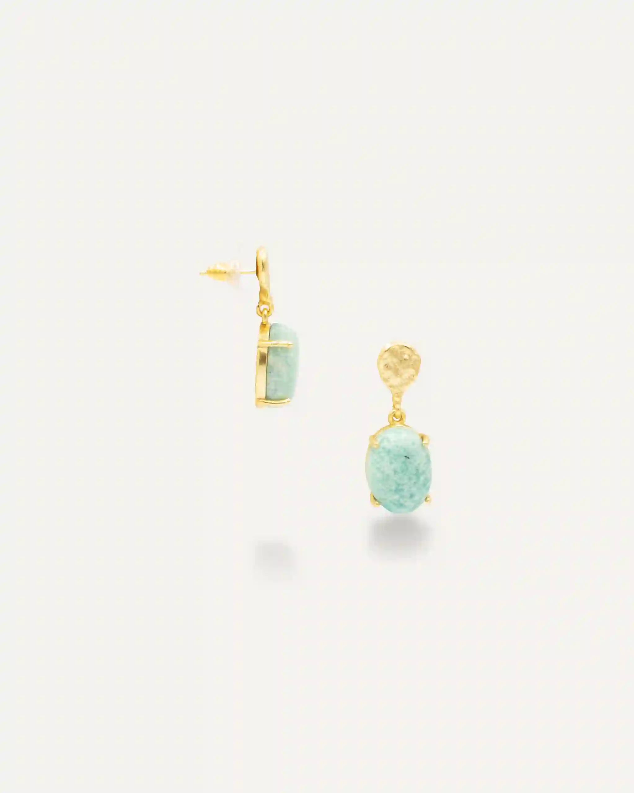 Bibani Amazonita golden earrings