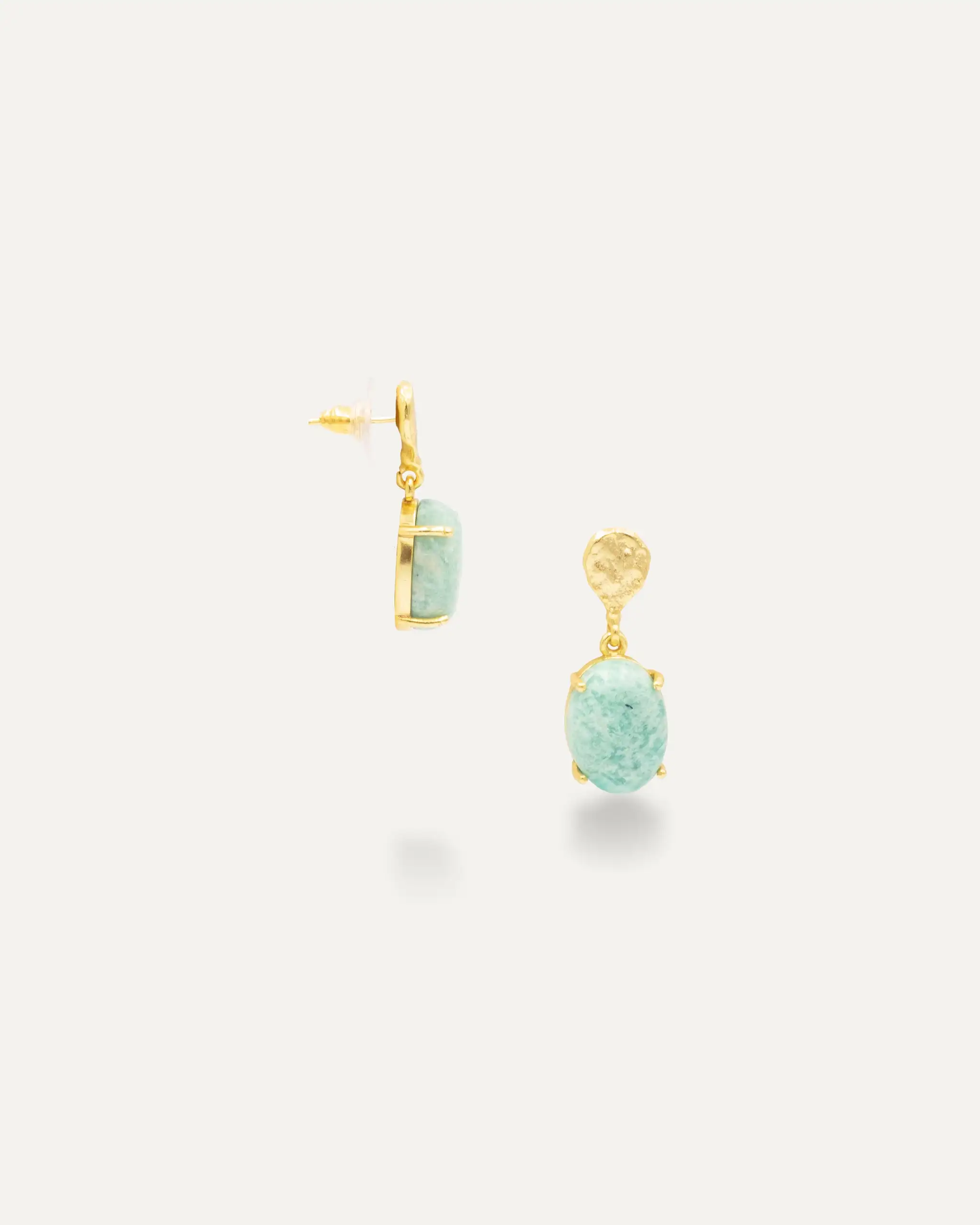 Bibani Amazonita golden earrings