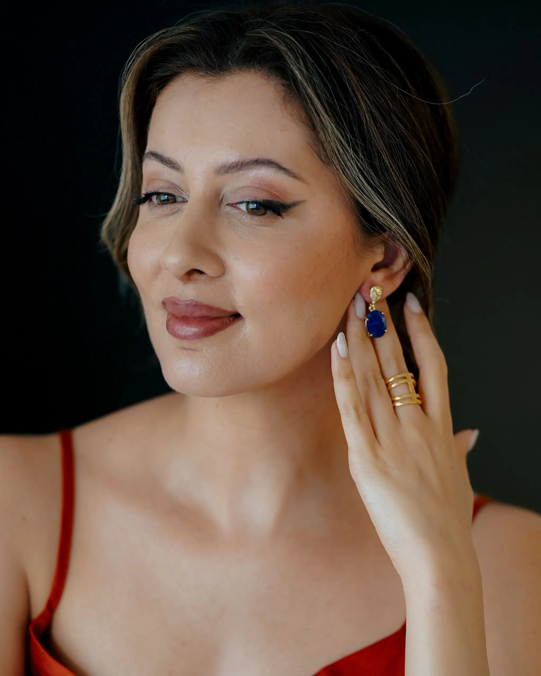 Bibani Amazonita golden earrings - Image 2