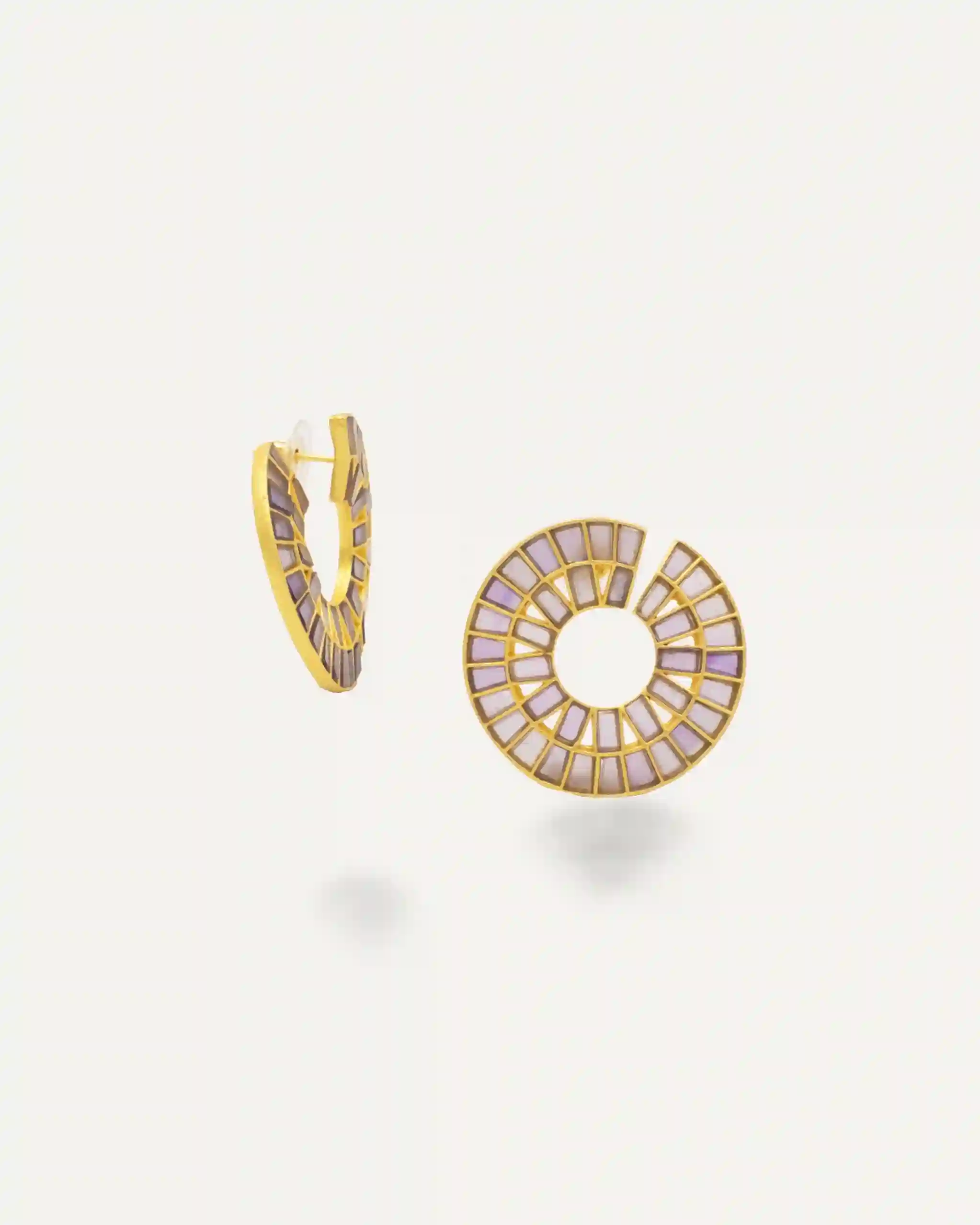 Golden Earrings Amatista