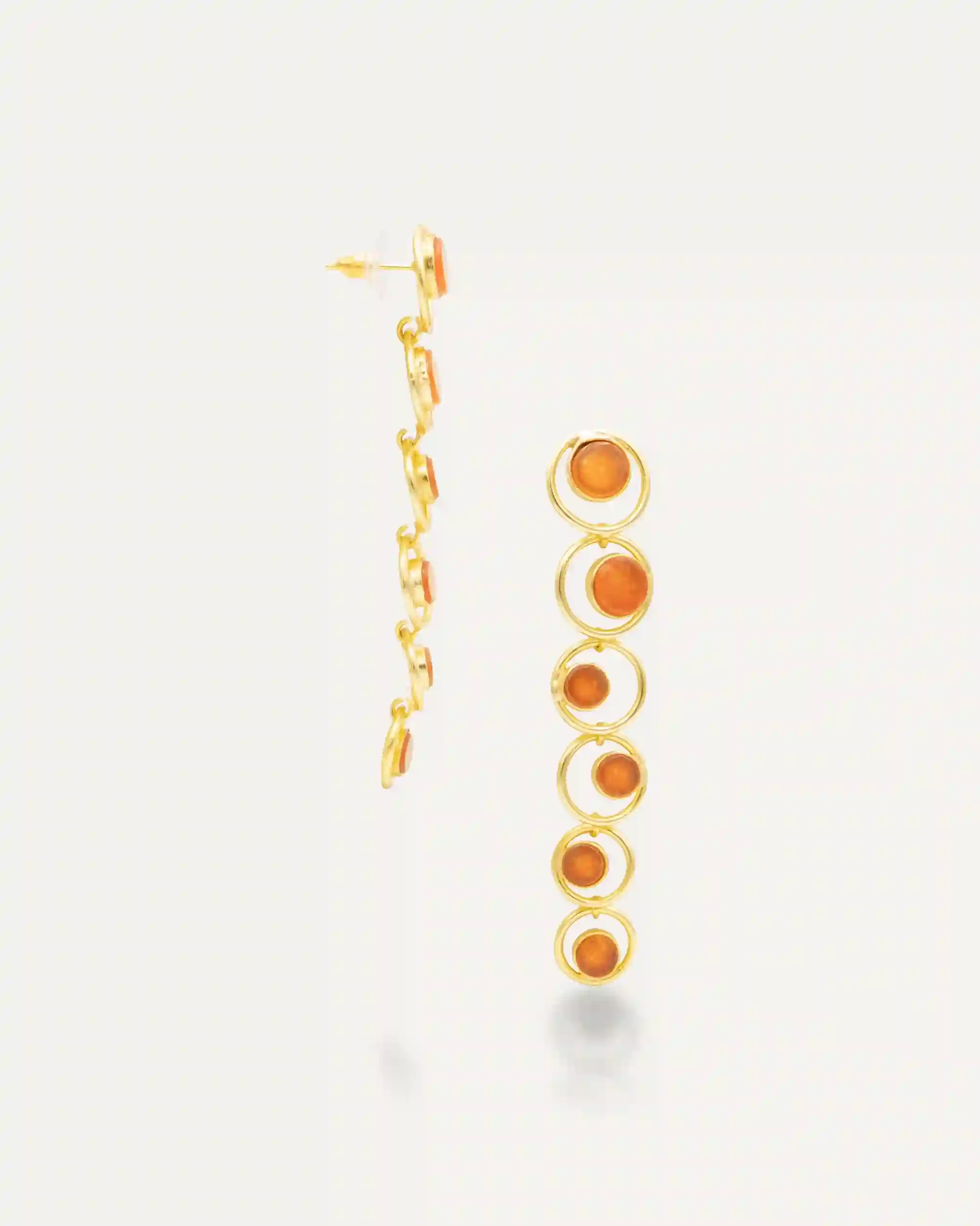 DIANESH CORNALINE GODY EARRINGS