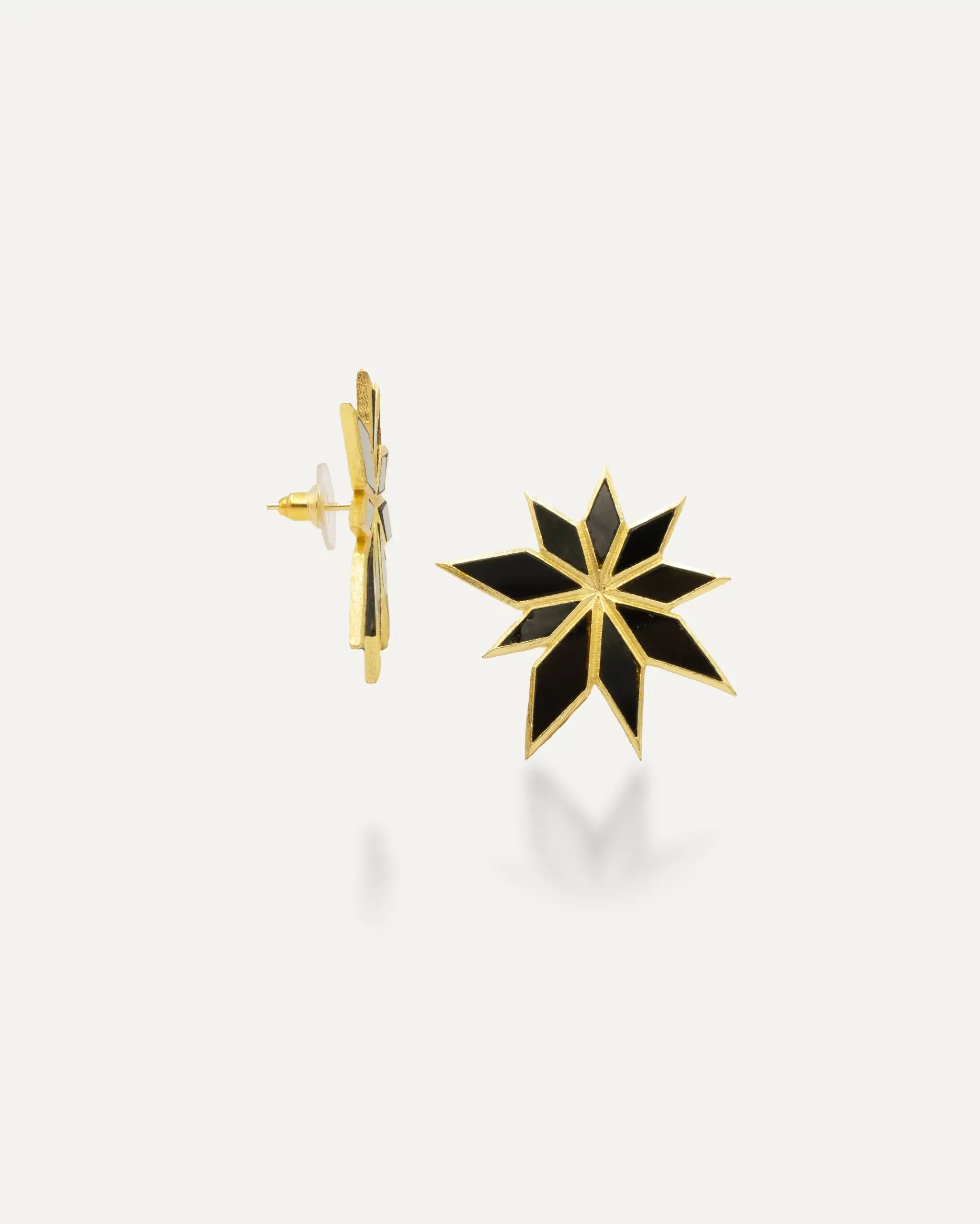 Dorados Halley Onix Black Earrings