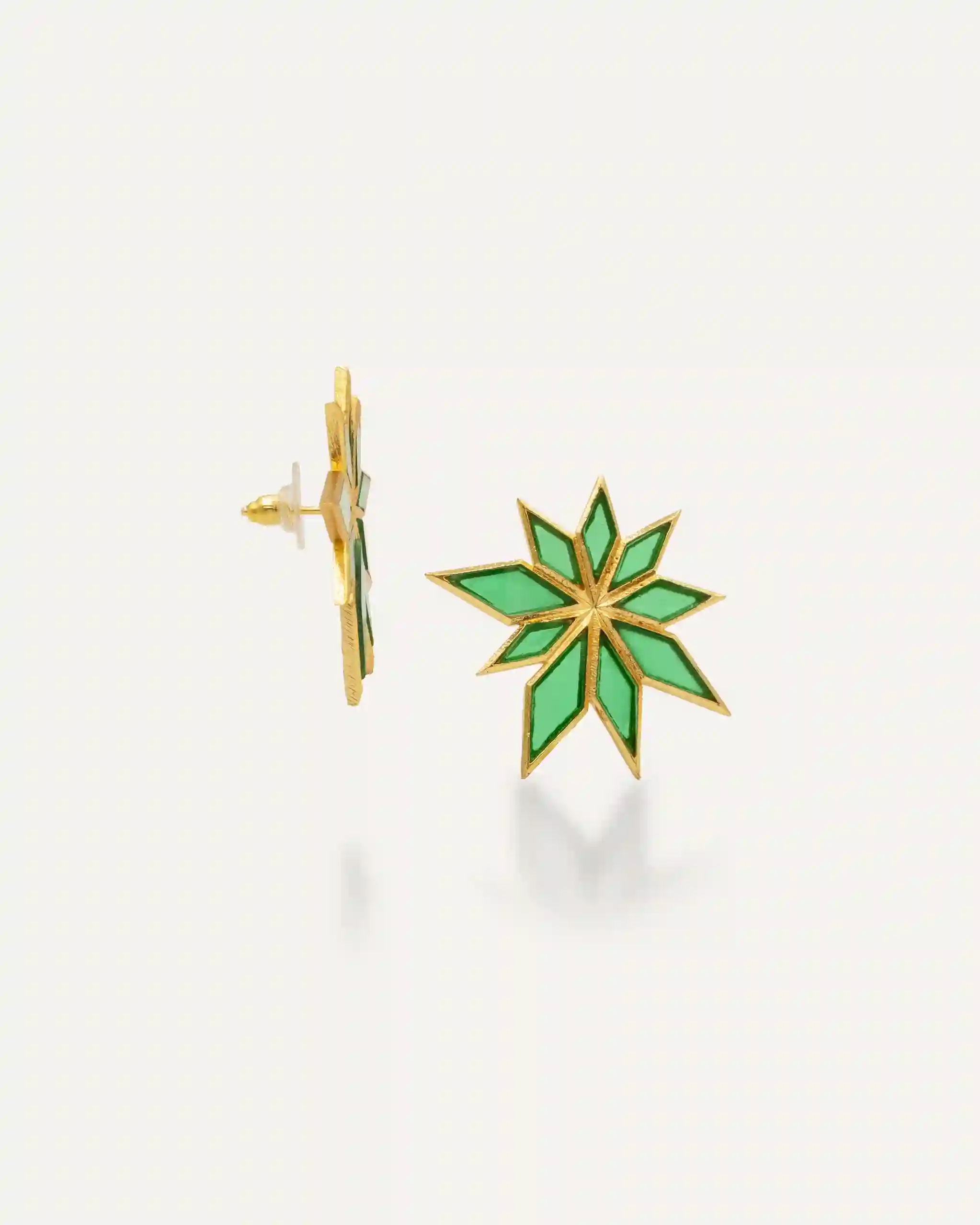 Dorados Halley Onix Green Earrings