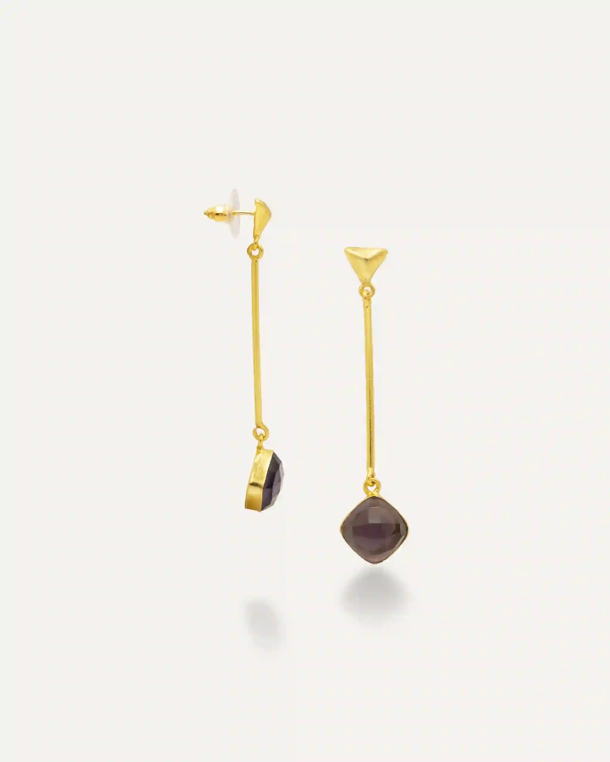 Golden earrings satya amatistic