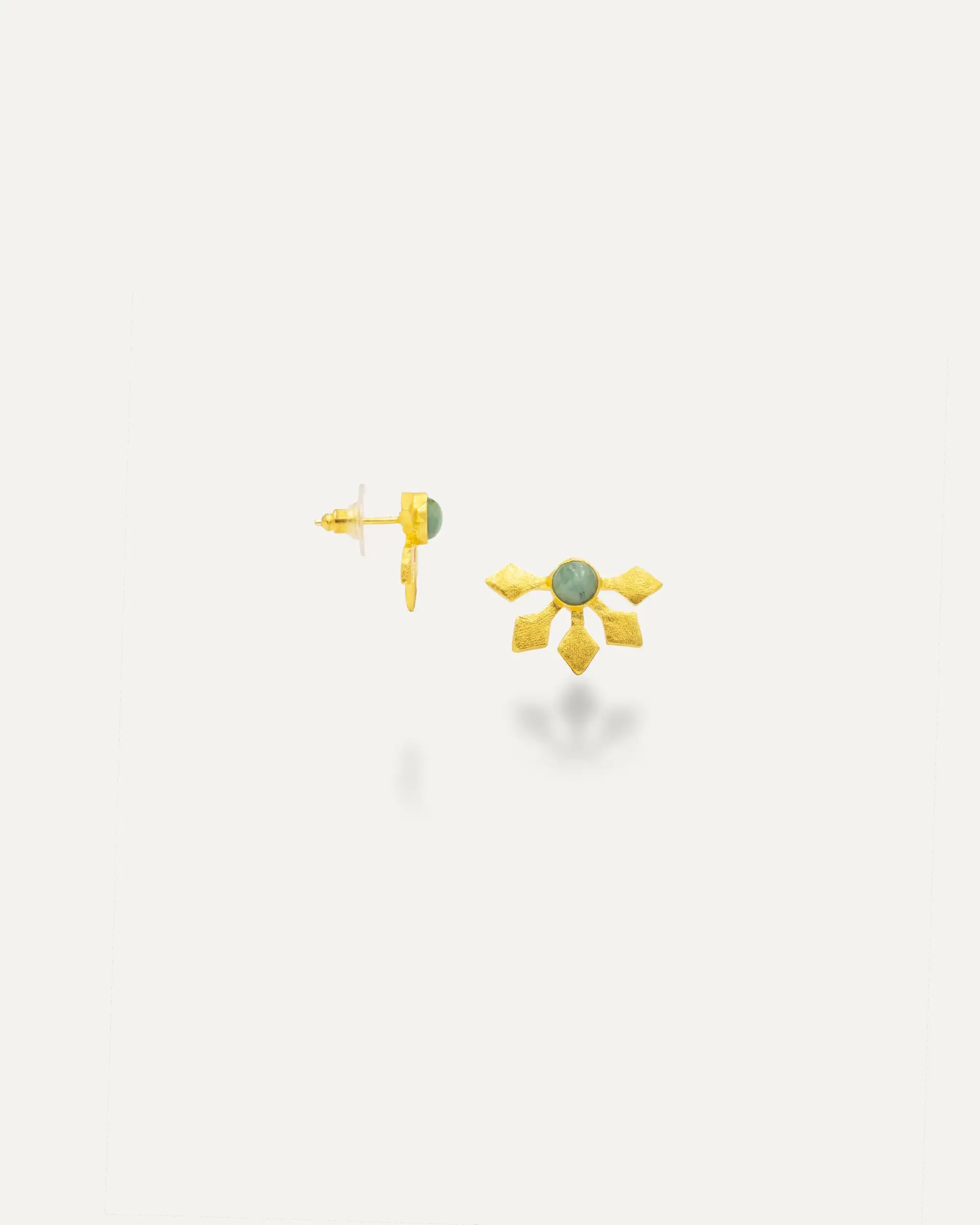 Pendientes Dorados Tia Amazonita