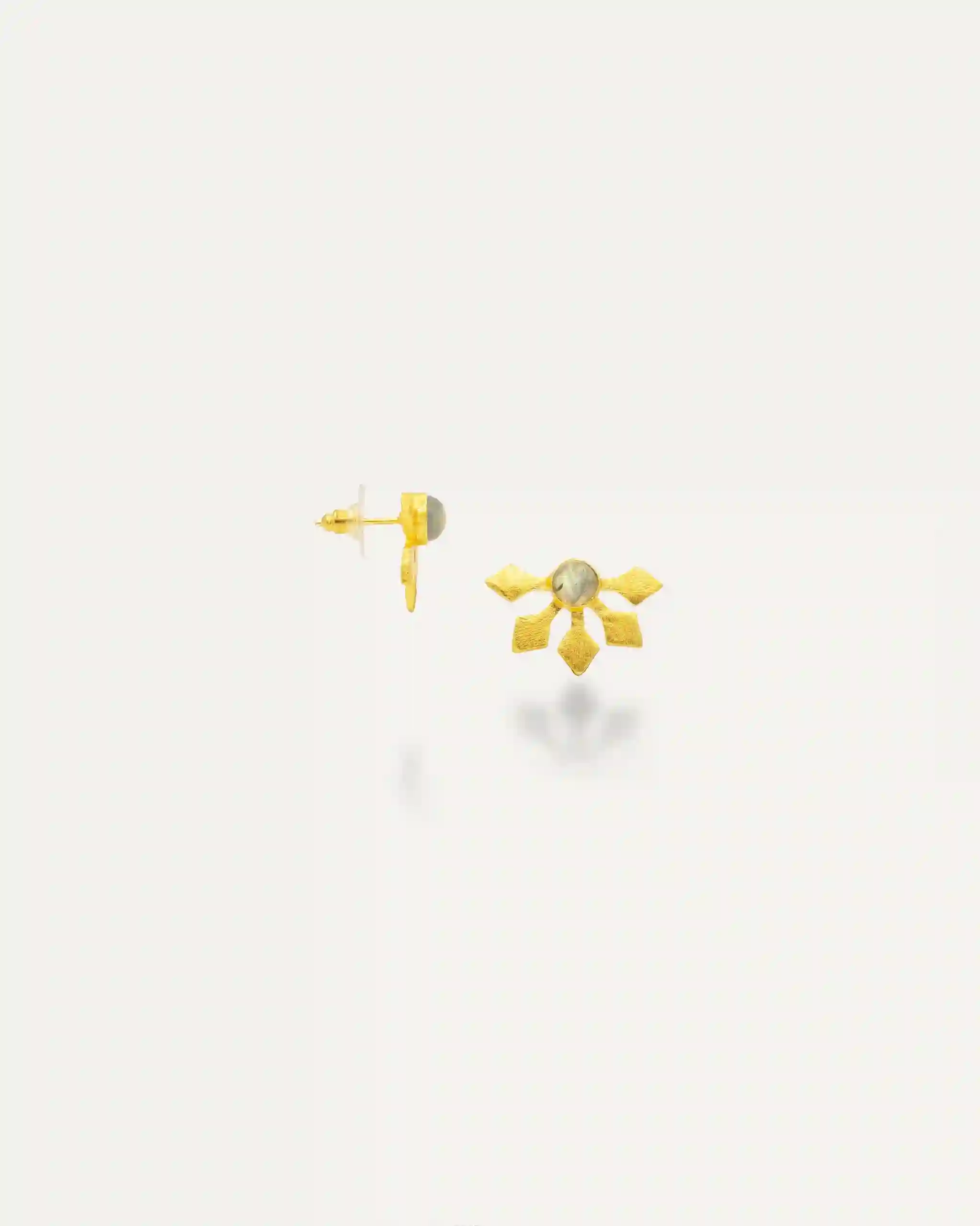 Pendientes Dorados Tia Labradorita