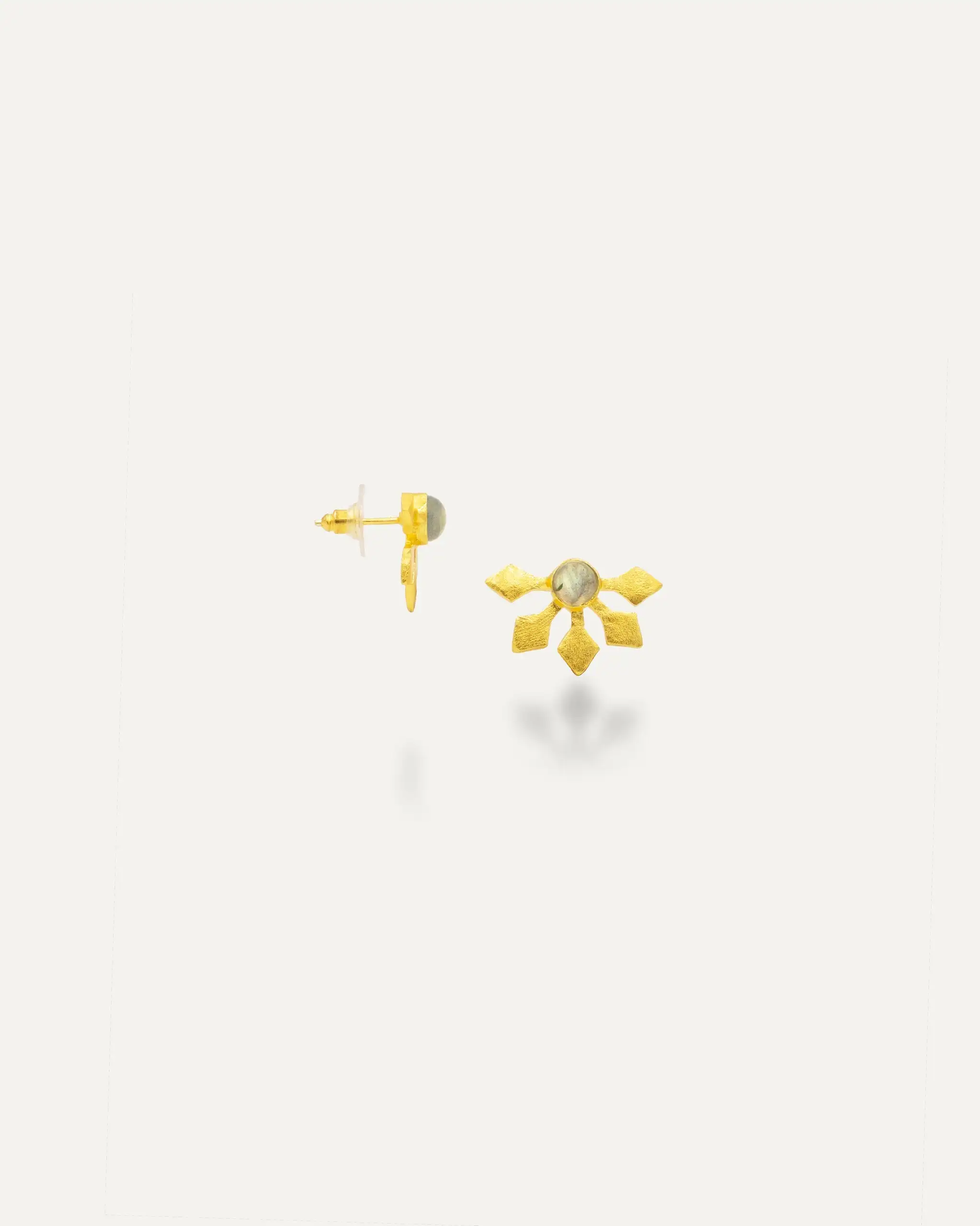 Pendientes Dorados Tia Labradorita
