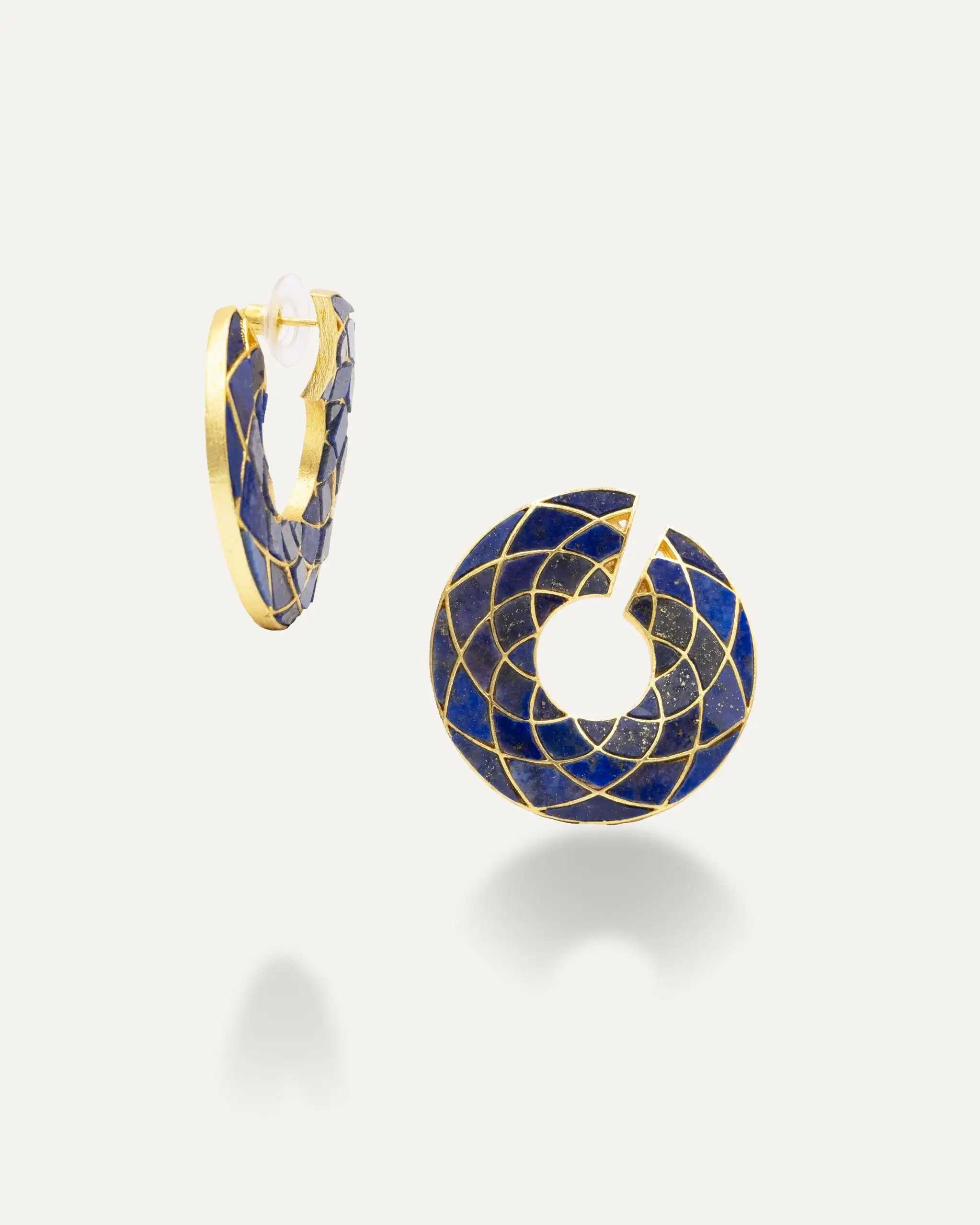 Golden Earries Top Deva Lapislazuli