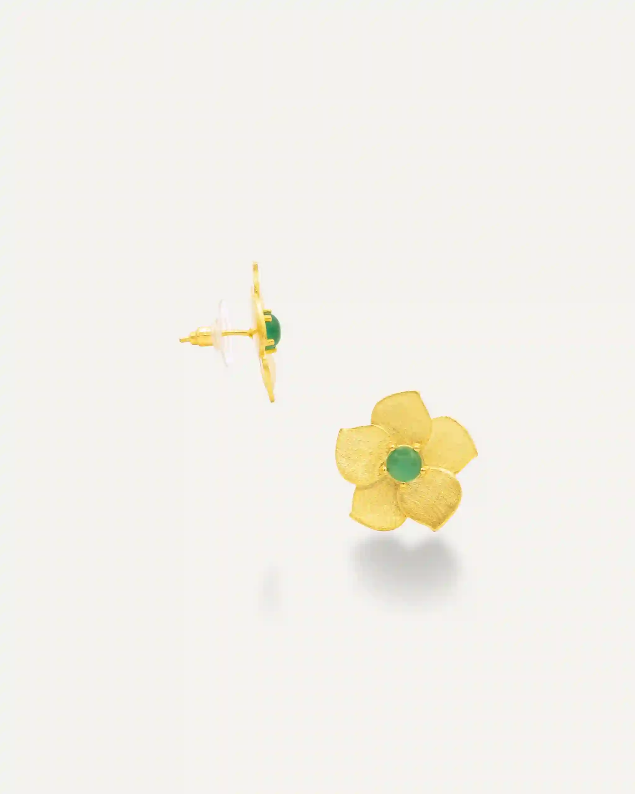 EVERYDAY ONIX VERDE FLOWER EARRINGS