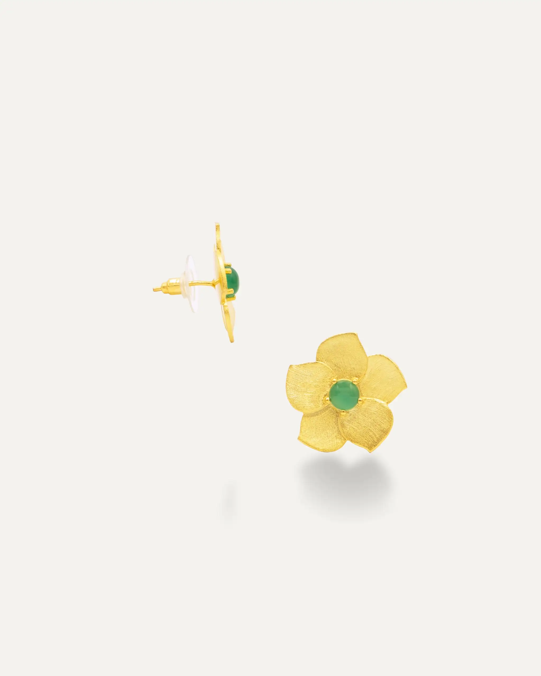EVERYDAY ONIX VERDE FLOWER EARRINGS