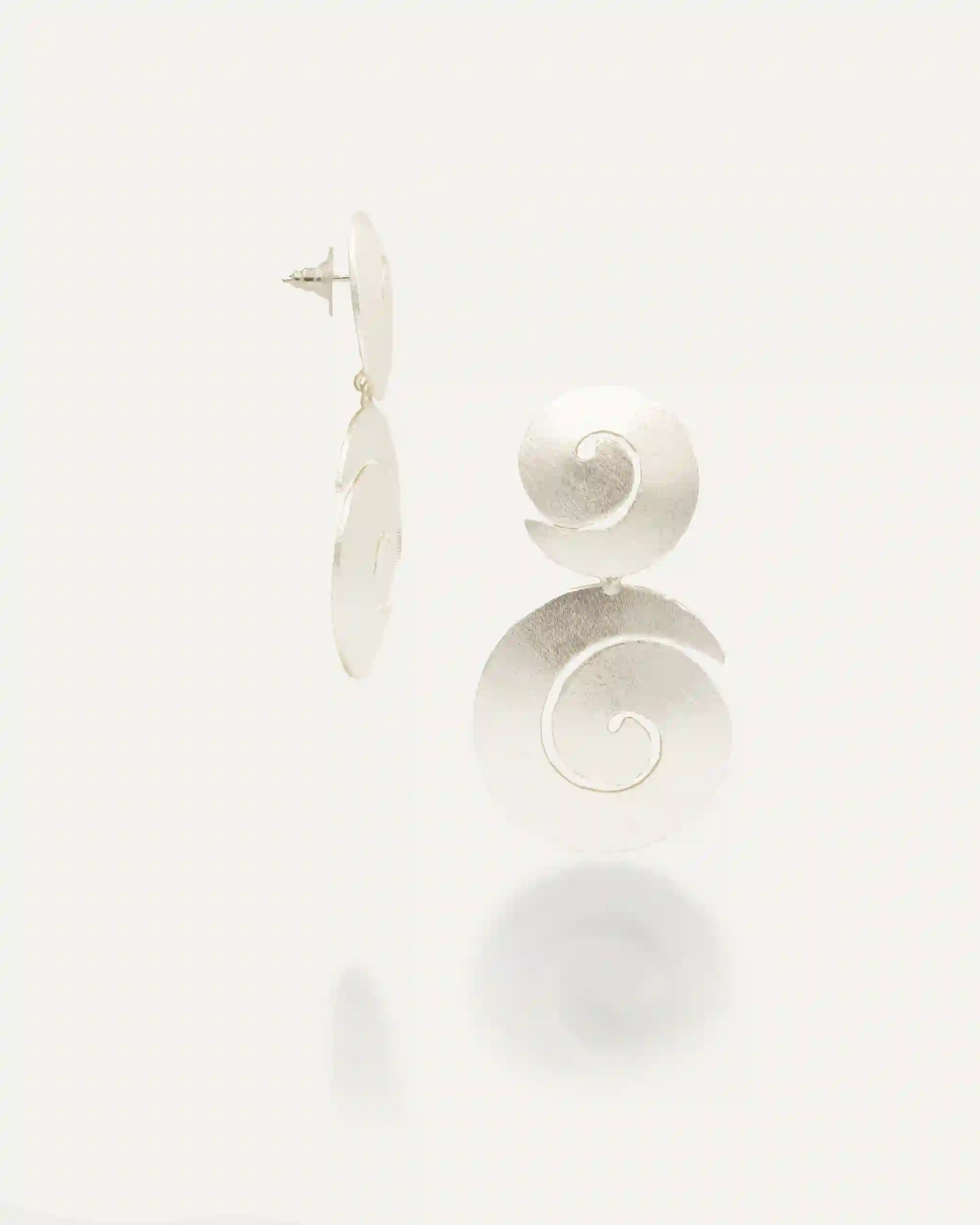 Silver earrings avi
