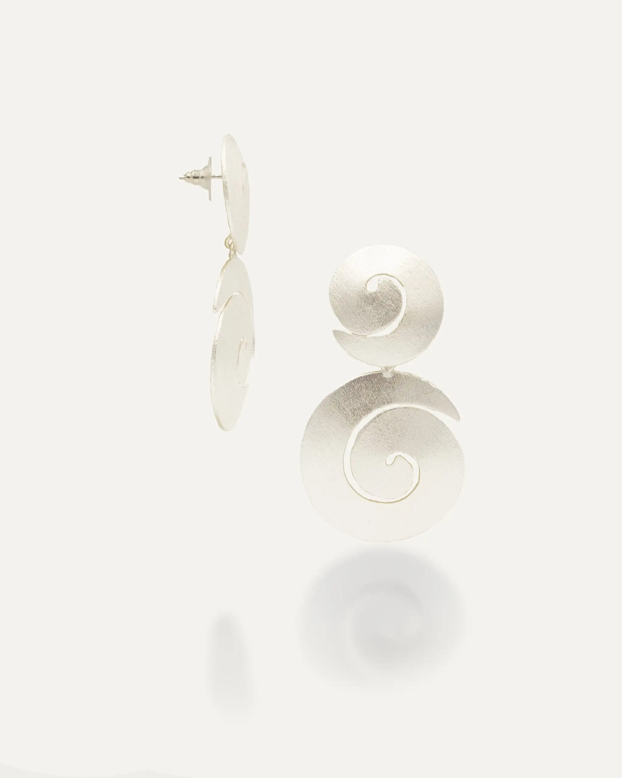 Silver earrings avi