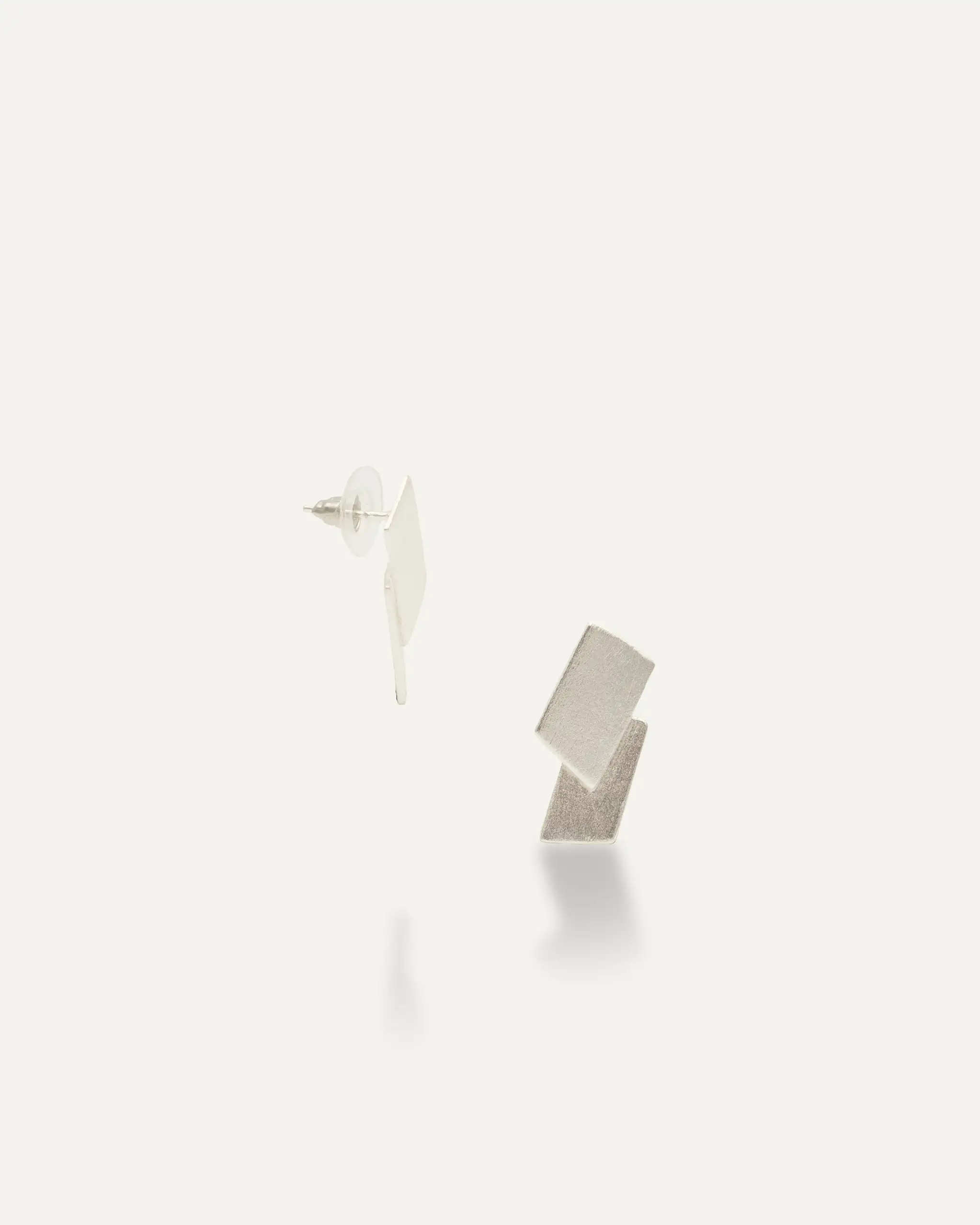 Pendientes plateados Everyday geometricos Liya