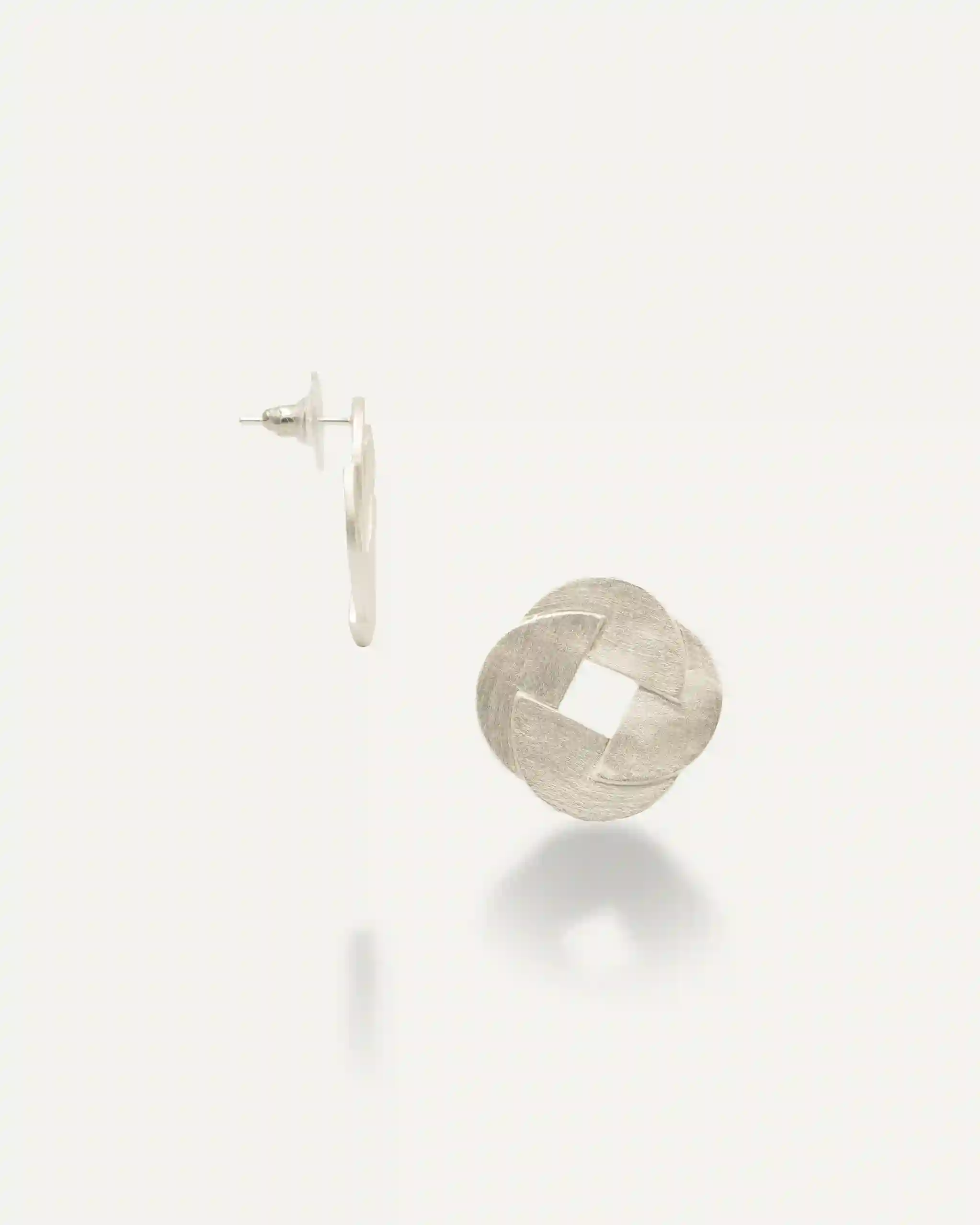 Silver Earrings Everyday Redondo Half Moon