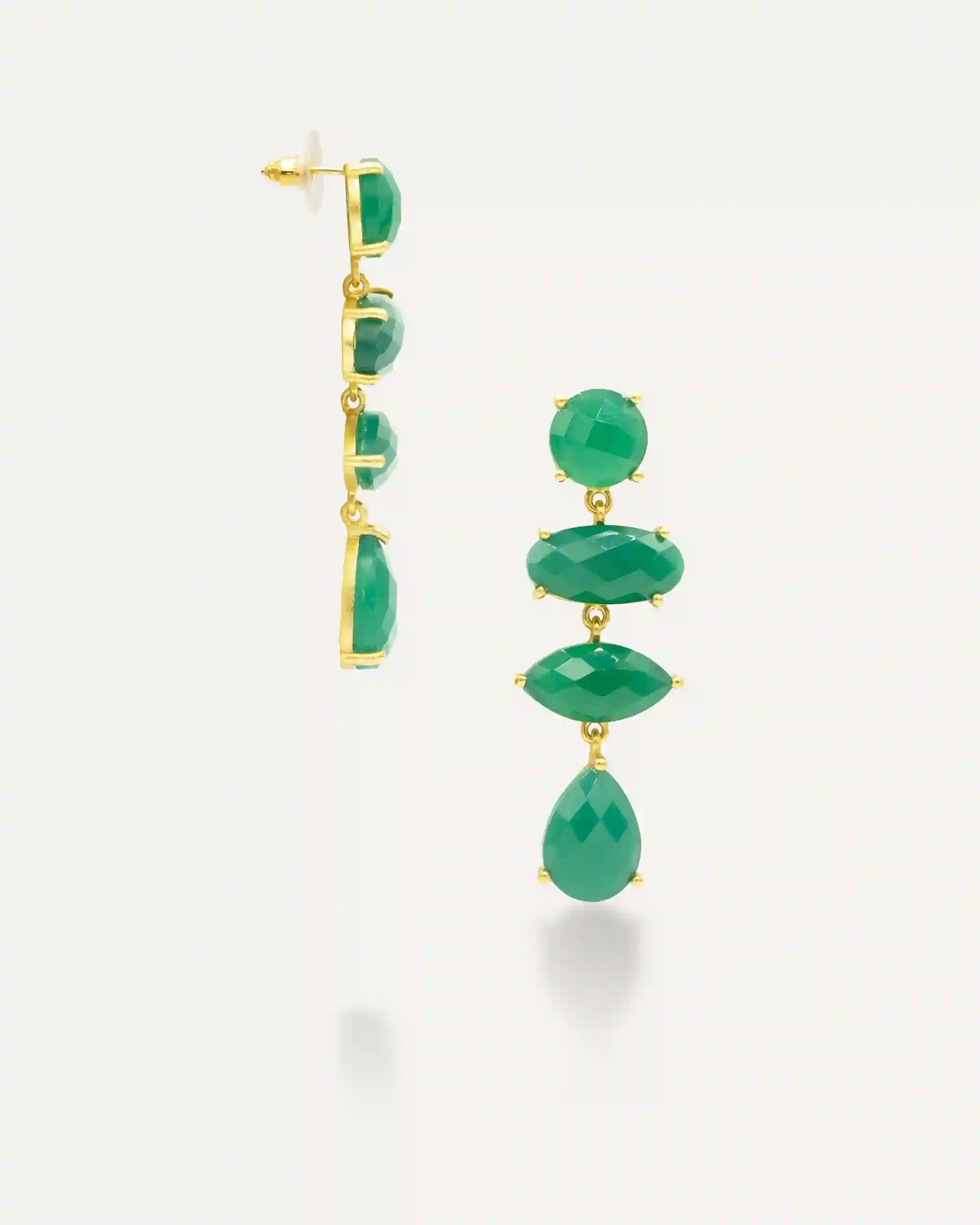 Pendientes Stones Nirvana Onix Verde