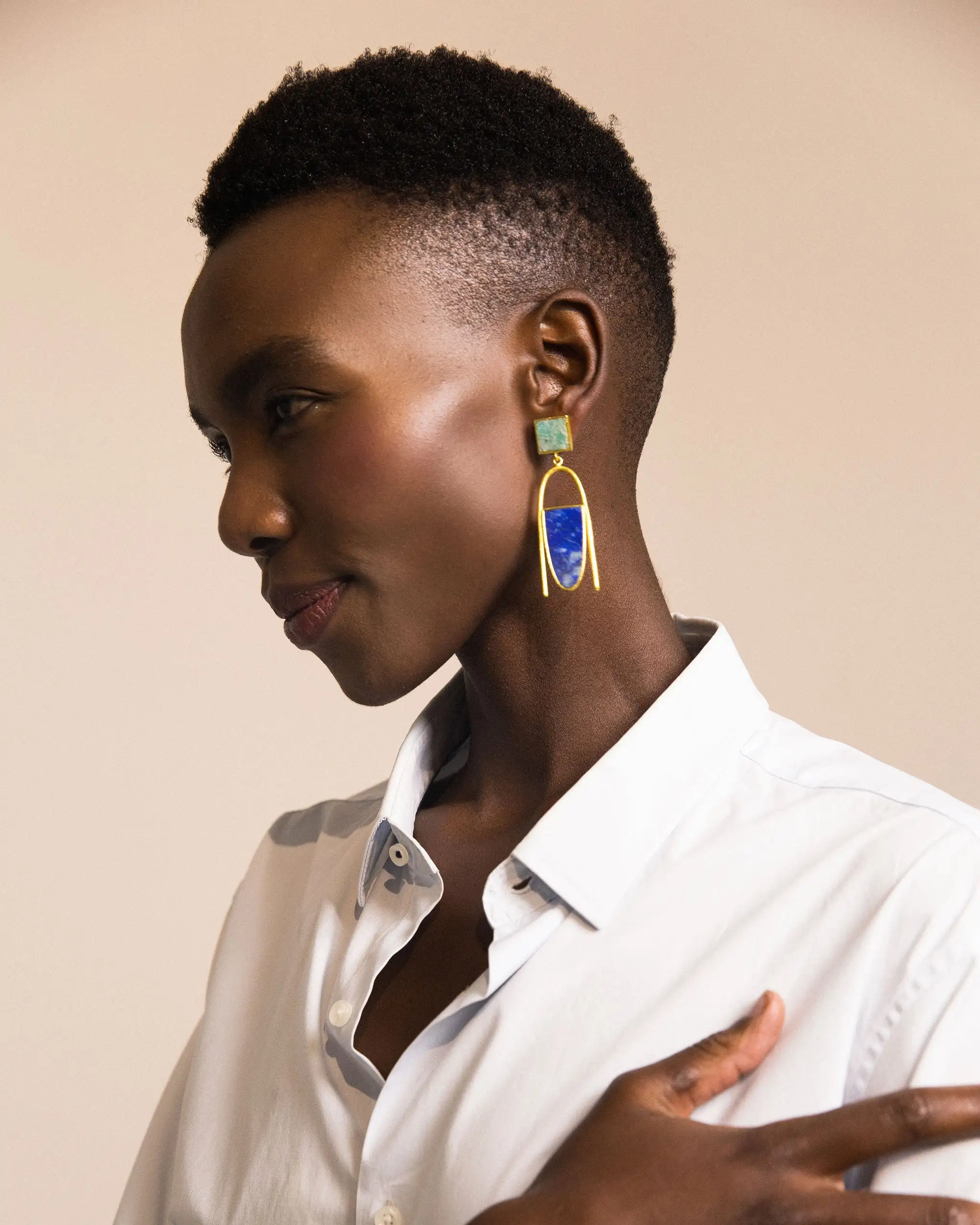 Swag Amazonita and LapisLázuli earrings - Image 2
