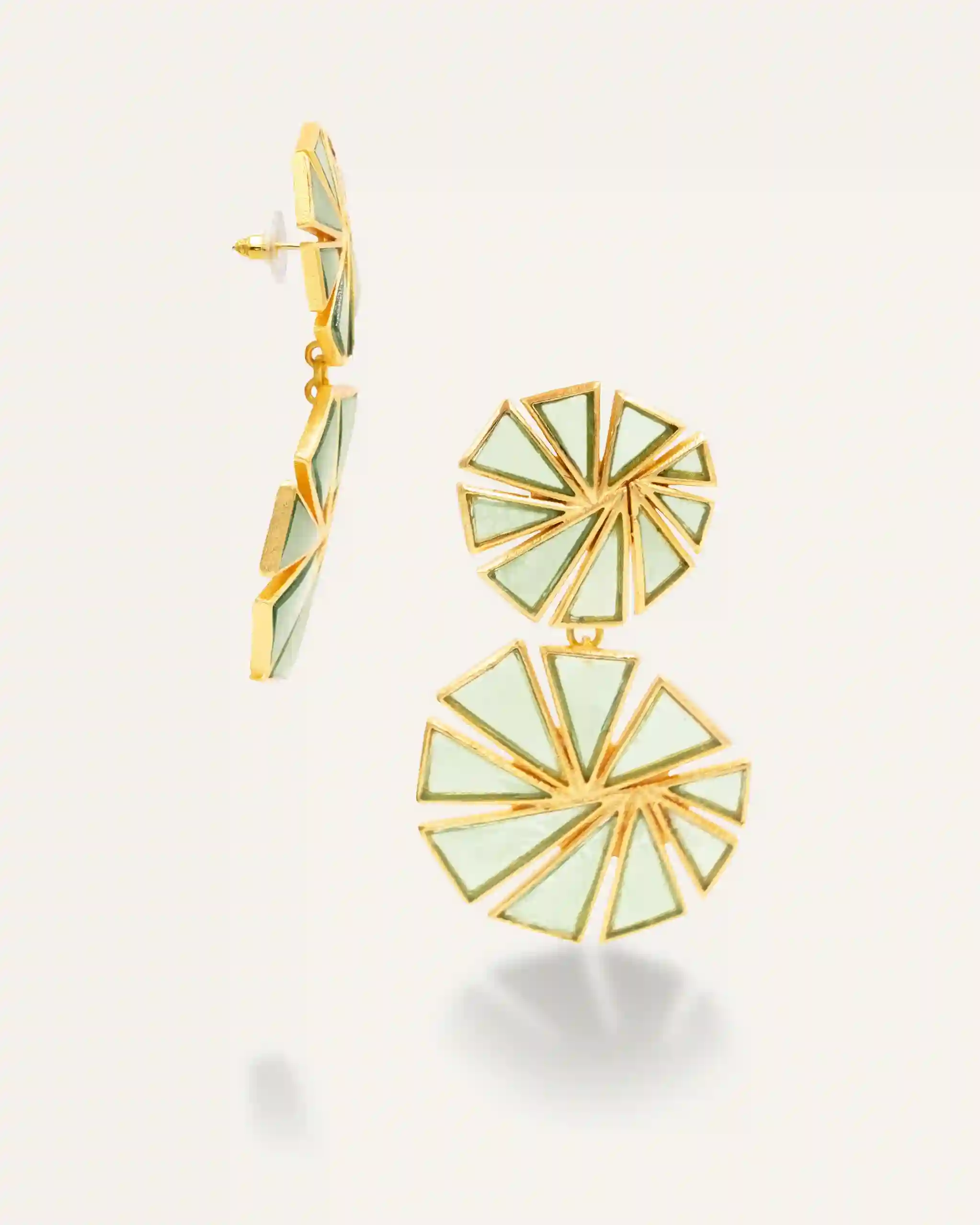 Pendientes Vishaal Amatista Verde