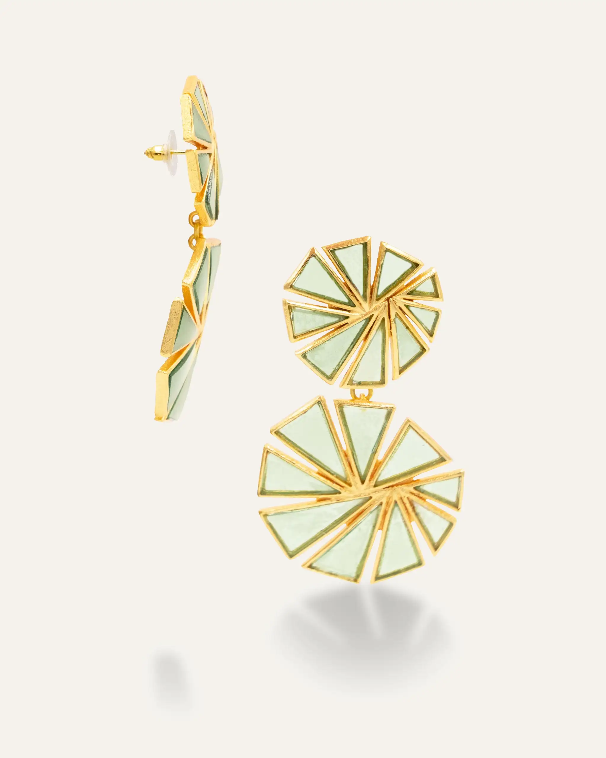 Pendientes Vishaal Amatista Verde